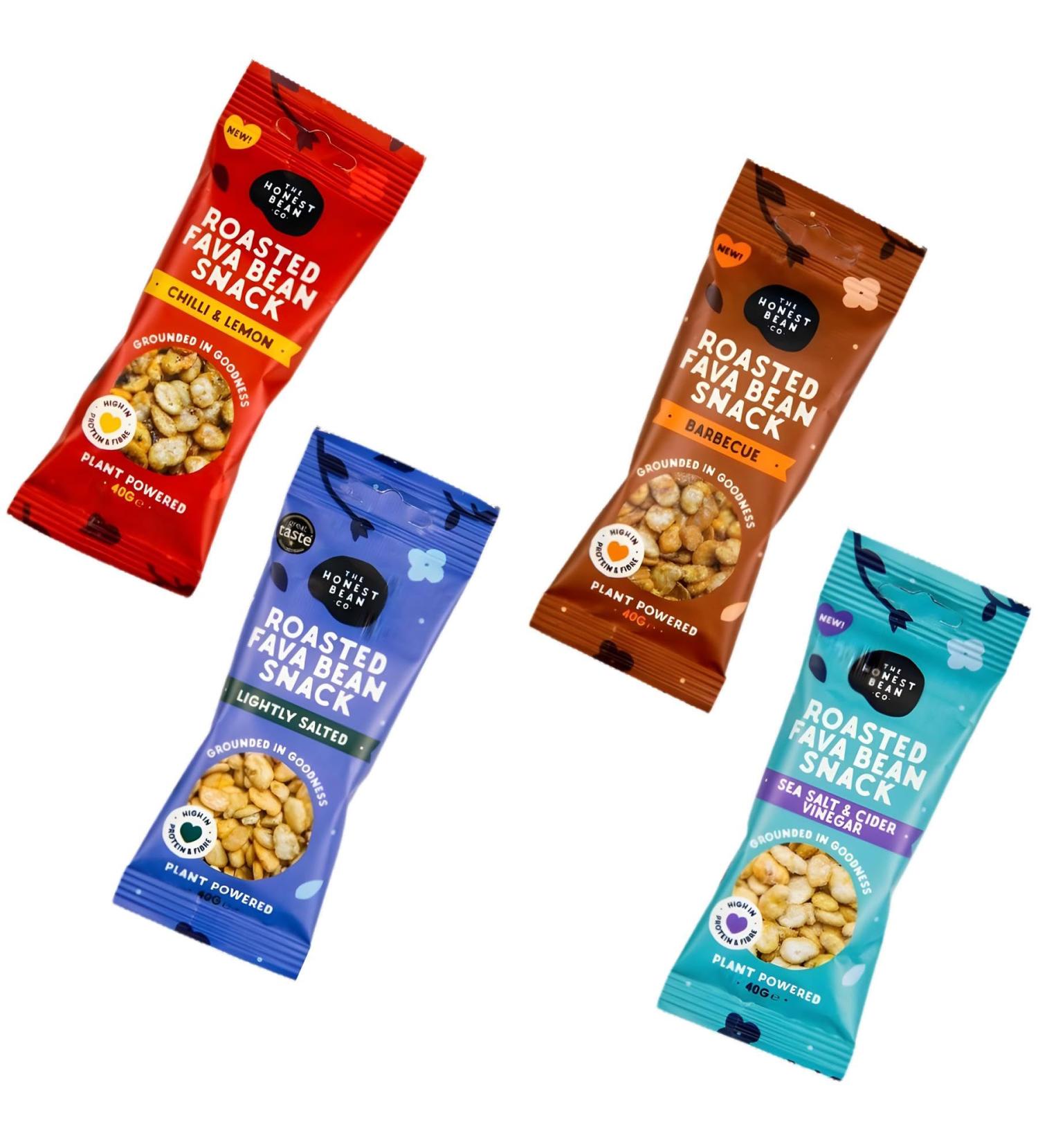 Honest Bean Chips Crisps Snacks Gluten Free Pouch Pick N Mix - Choose From 4 Flavours | Lightly Salted Salt & Vinegar BBQ Chilli & Lemon - Pack of 4 X 40g 40 g (Pack of 4) - Buy Online on GoSupps.com