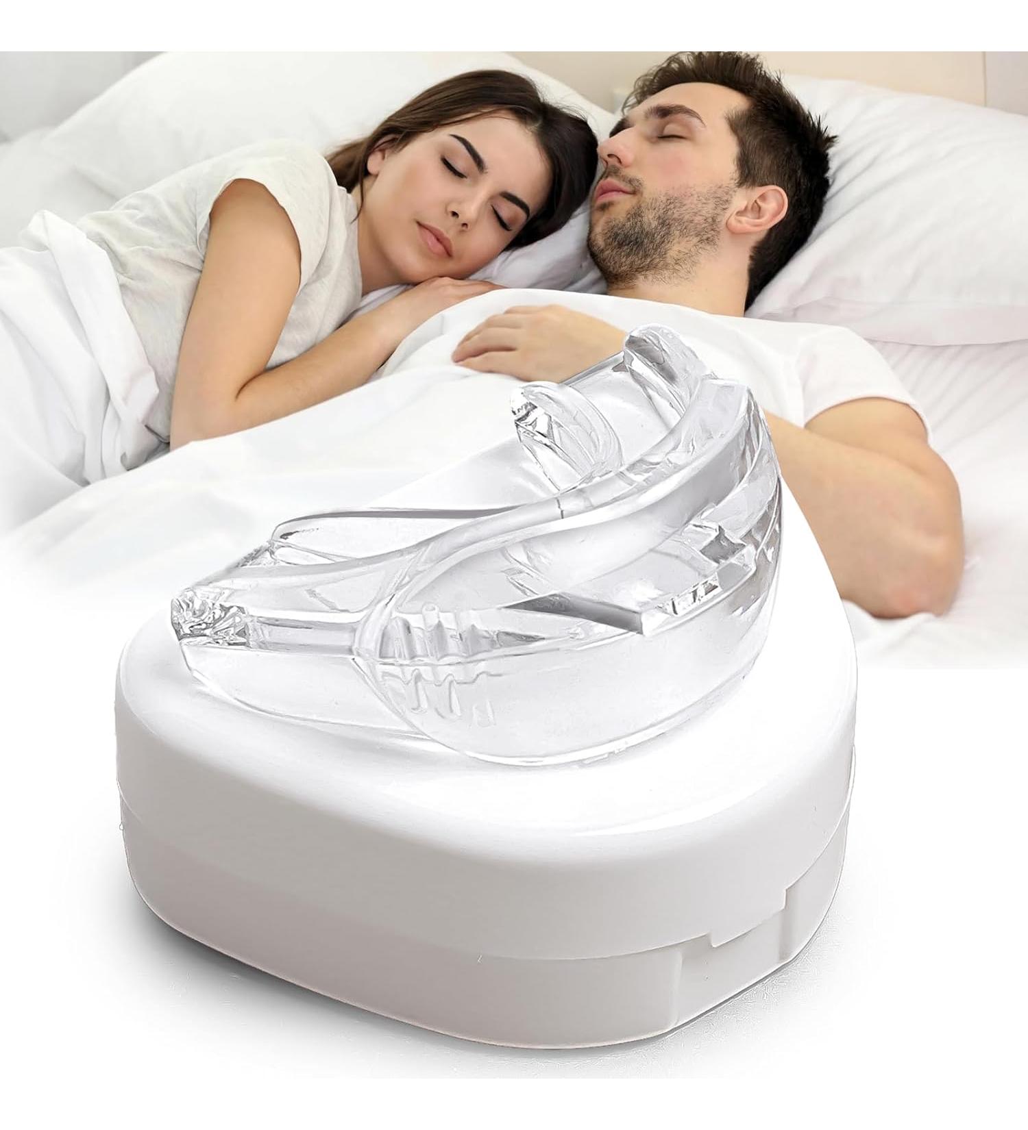 WGJQAQQ Anti Snore Mouthguard Effective Sleep Snoring Solutions Comfortable Stop Snore Device for Both Men and Women - White - A1