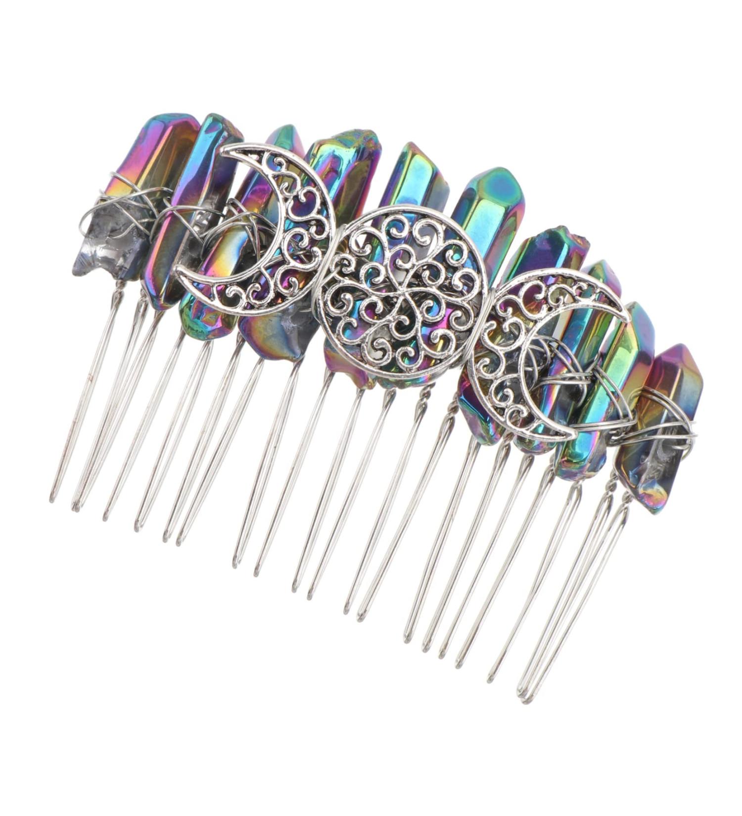 Didiseaon 1pc Niang Silver 20-tooth Hair Comb Wedding Hair Clip Fancy Hair Combs Decorative Hair Combs Bridal Hair Comb Handmade Silver Hair Clips Tiara Bride Girl Copper Wire Silver Wire - Buy Online on GoSupps.com
