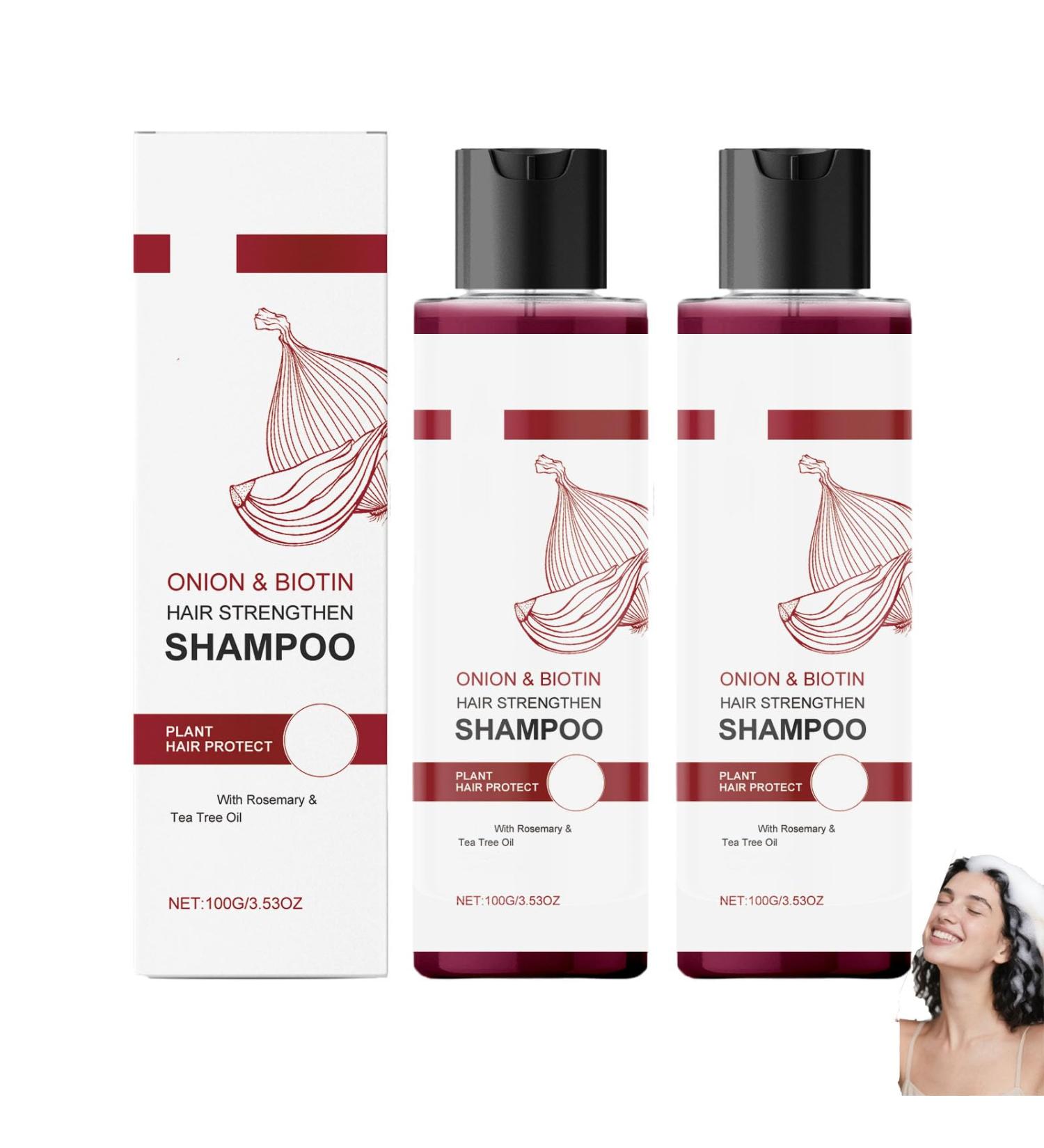  yxcully Onion and rosemary hair shampoo: promotes healthier thicker and stronger hair nourishes the scalp improves hair loss and split ends (2 pcs) - Buy Online on GoSupps.com