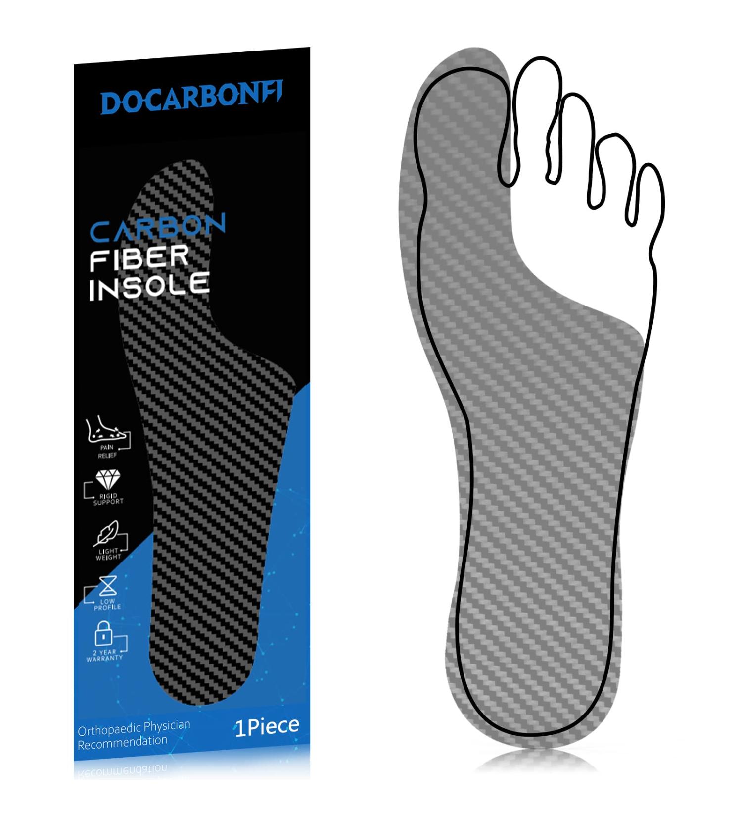 Morton's Extension Carbon Fiber Insole - Rigid Foot Support for Morton's Toe, Turf Toe, Arthritis - 245mm - Size Women's 8.5-9 / Men's 7 - Buy Online on GoSupps.com