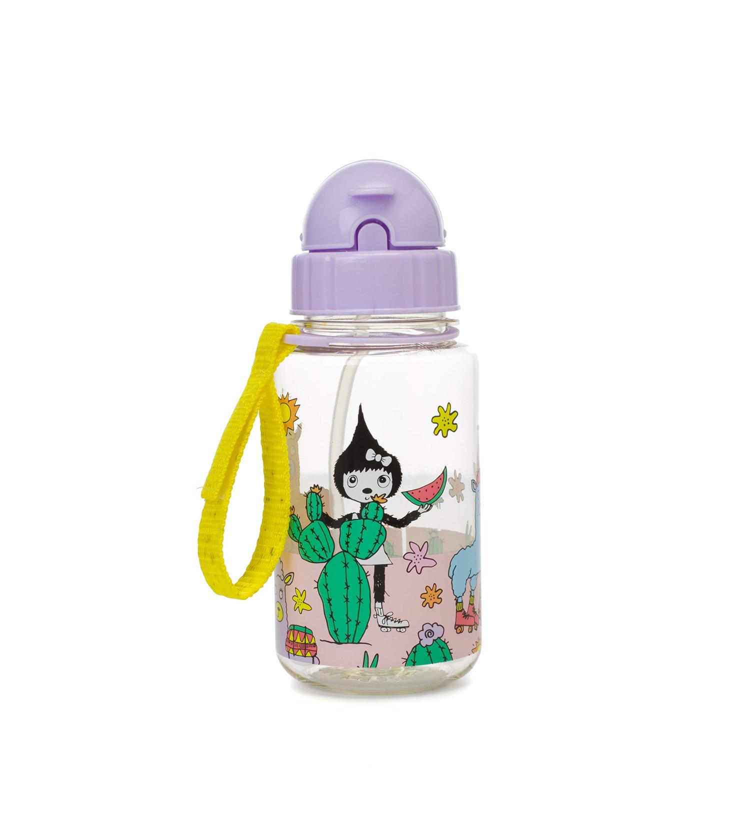 Zip & Zoe Kids Llama Water Bottle - BPA, BPS, and Phthalate-Free Straw Bottle - Buy Online on GoSupps.com