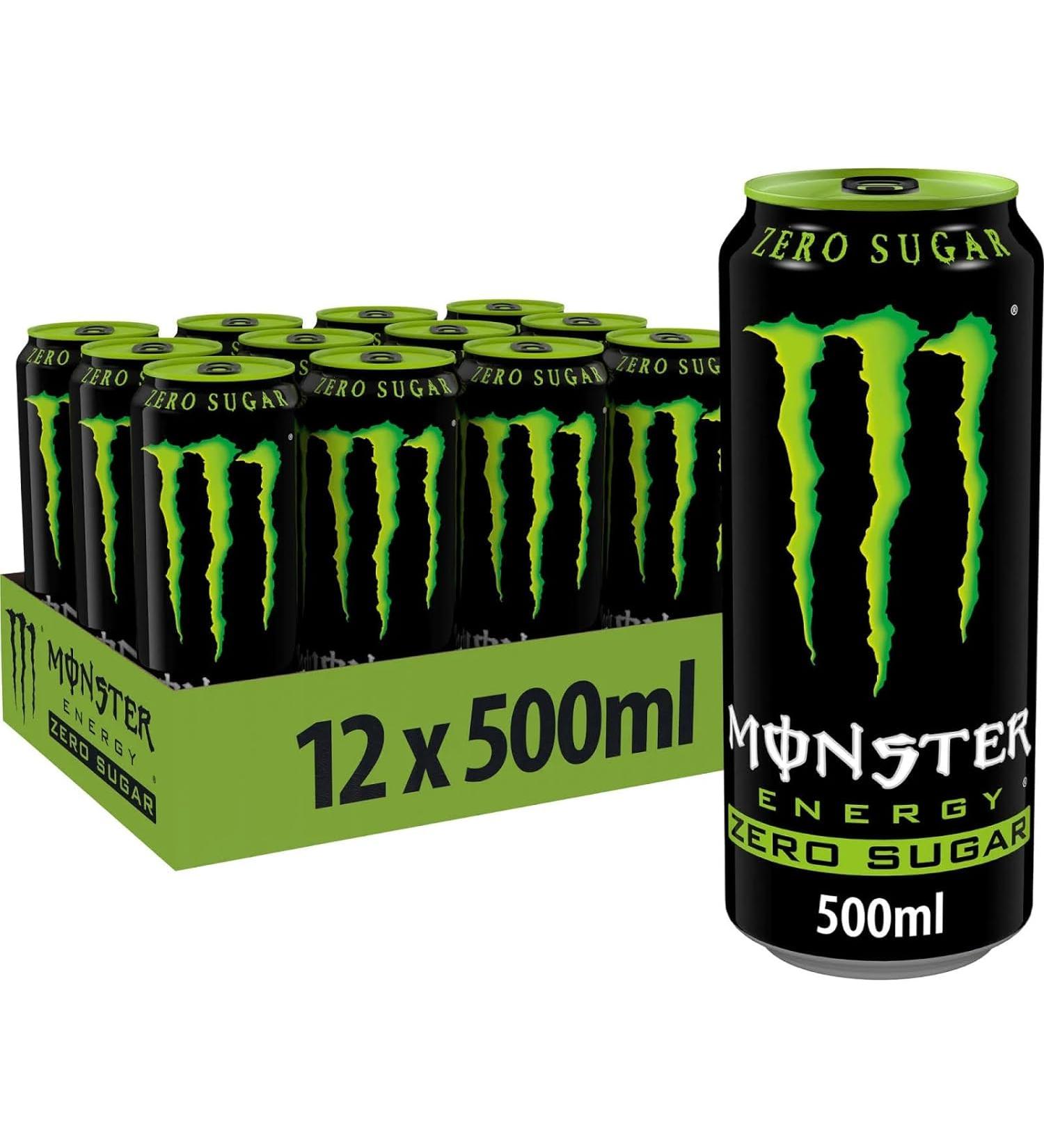 Monster Energy Original Zero Sugar - 12 x 500ml