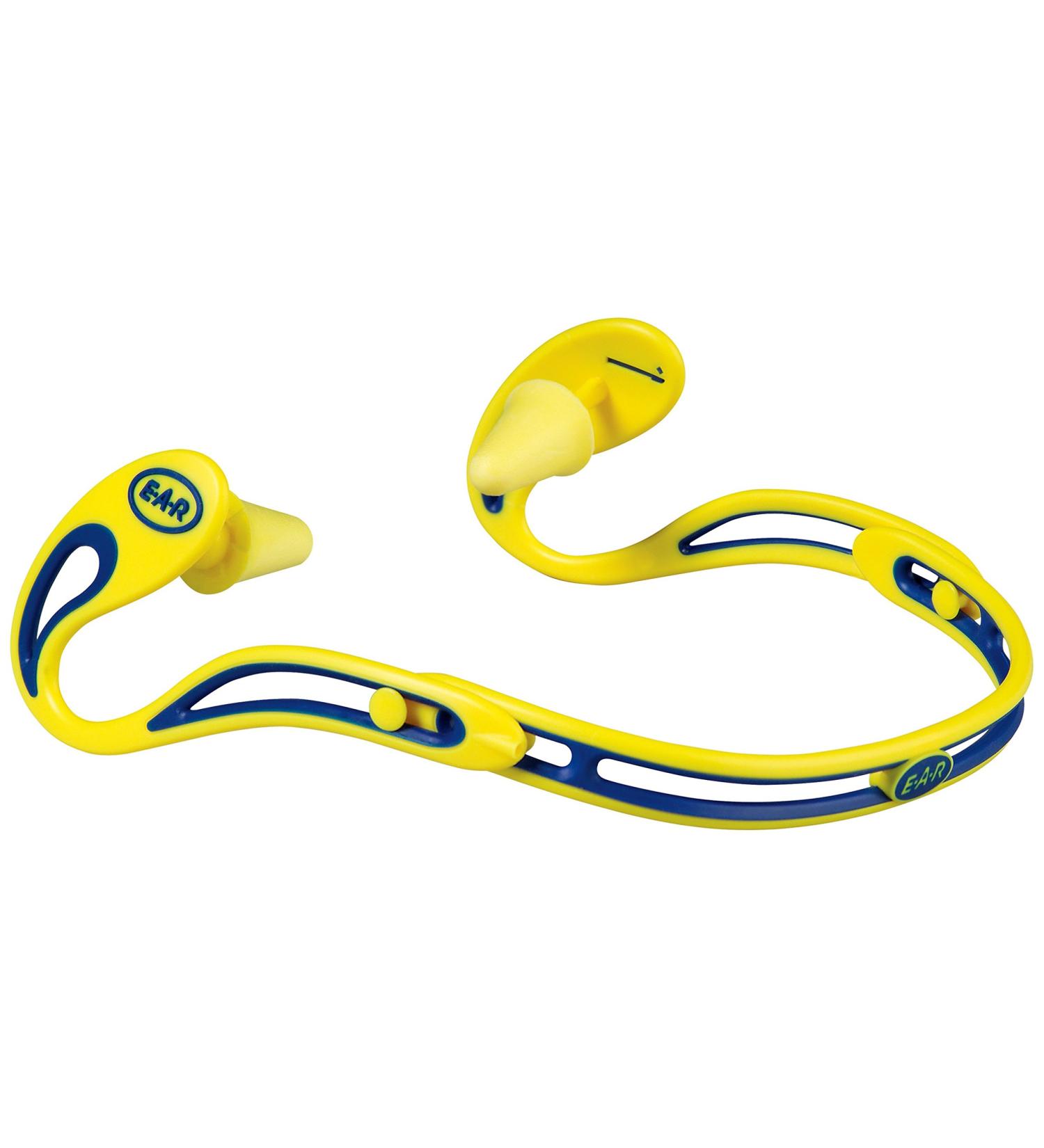3M E-A-R Swerve Blue and Yellow Behind-The-Neck Banded Earplugs -322-2000
