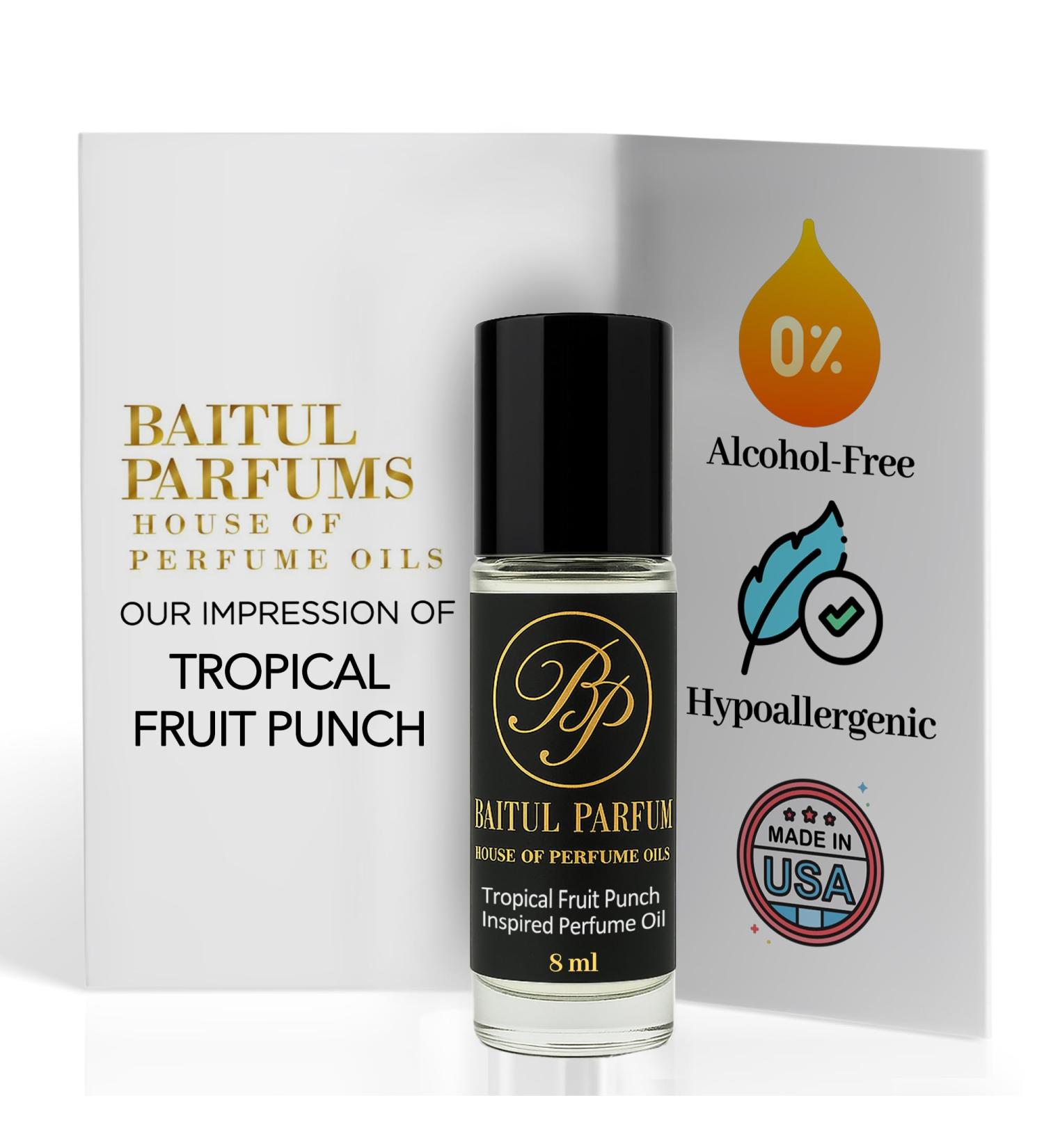 ASMARKET Comparable to Tropical Fruit Punch Alcohol-Free Perfume Oil 8ml Travel Size Roll-On Glass Bottle Long Lasting Fragrance 98% True-to-Scent Clean Scent Perfume Main Accords - Green Sweet - Buy Online on GoSupps.com