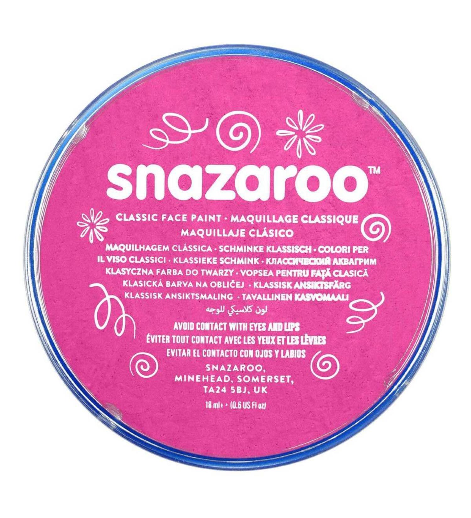 SK INFINITY | Classic Bright Pink Face and Body Paint 18 ml - Professional Water Based Single Cake Makeup for Adults & Kids - Buy Online on GoSupps.com