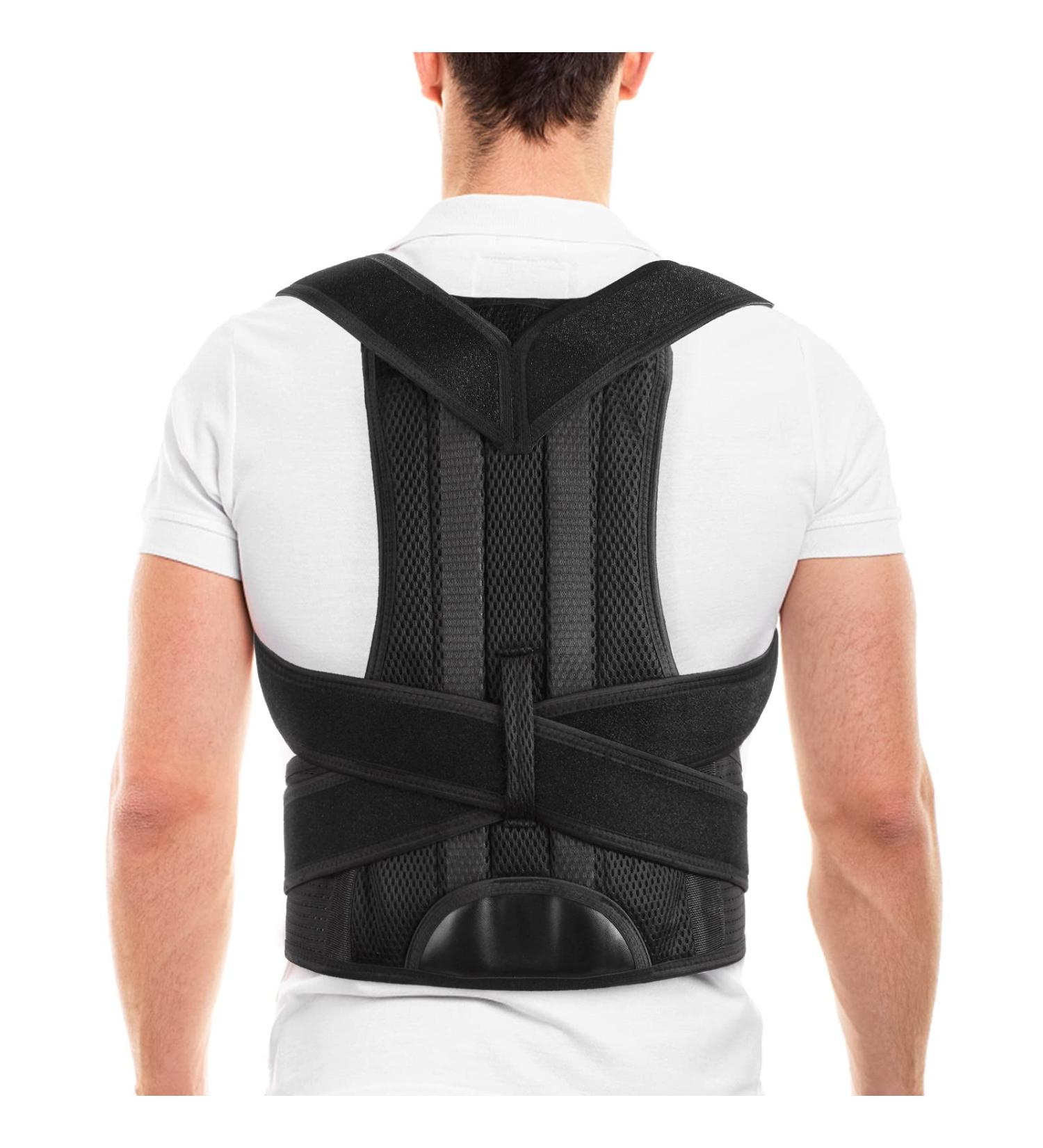 HFXBearArmor Posture Corrector- Adjustable Back Brace for Men and Women XL - Lumbar Support for Neck, Back, Shoulder Pain Relief - Buy Online on GoSupps.com