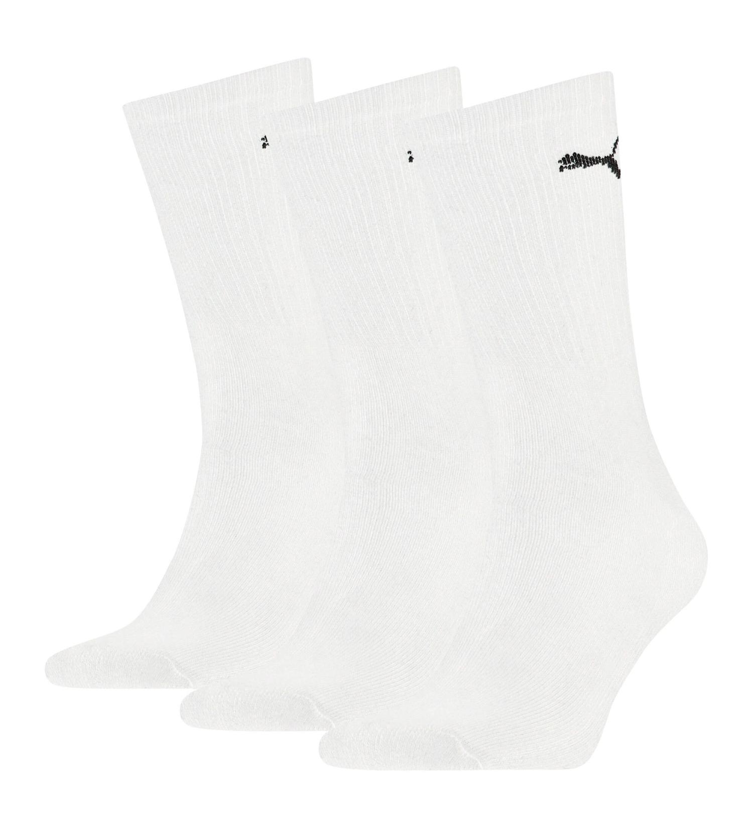 PUMA Men's Crew Socks (3 Pack) 43-46 White