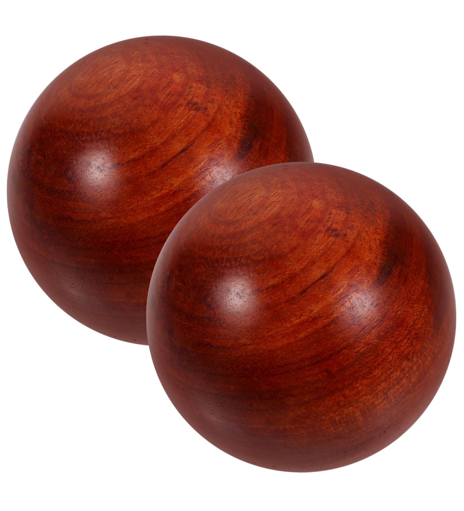 Ultechnov 6 STK Massage Balls - Muscle Massage & Acupuncture Point Therapy | Healthy Fitness & Stretching Balls | Wooden & Bamboo Gymnasium Balls - Buy Online on GoSupps.com