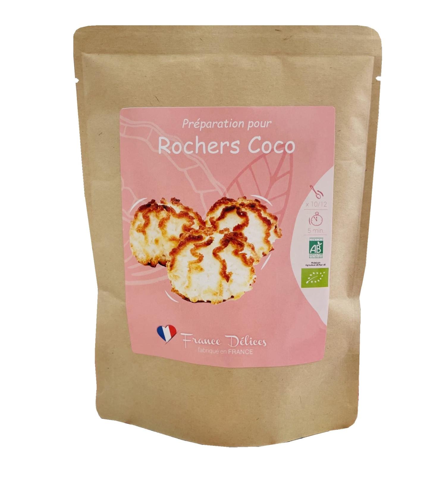 FRANCE D LICES - Pastry Preparation For Organic Coconut Rocks - Gourmet And Natural Dessert Or Snack - Made In - Buy Online on GoSupps.com