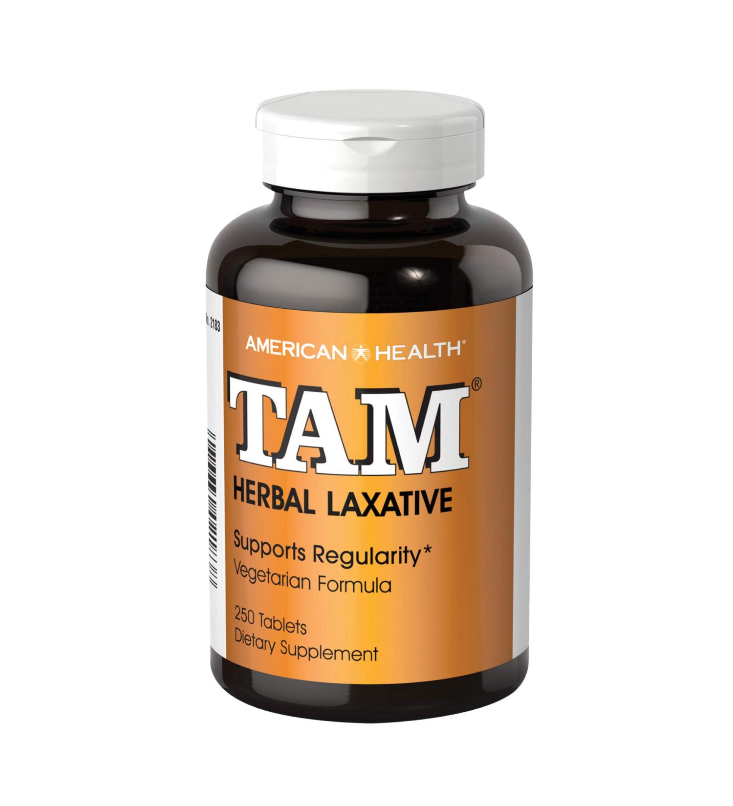Buy American Health TAM Herbal Laxative - 250 Tablets | Gentle Digestive Support - Buy Online on GoSupps.com