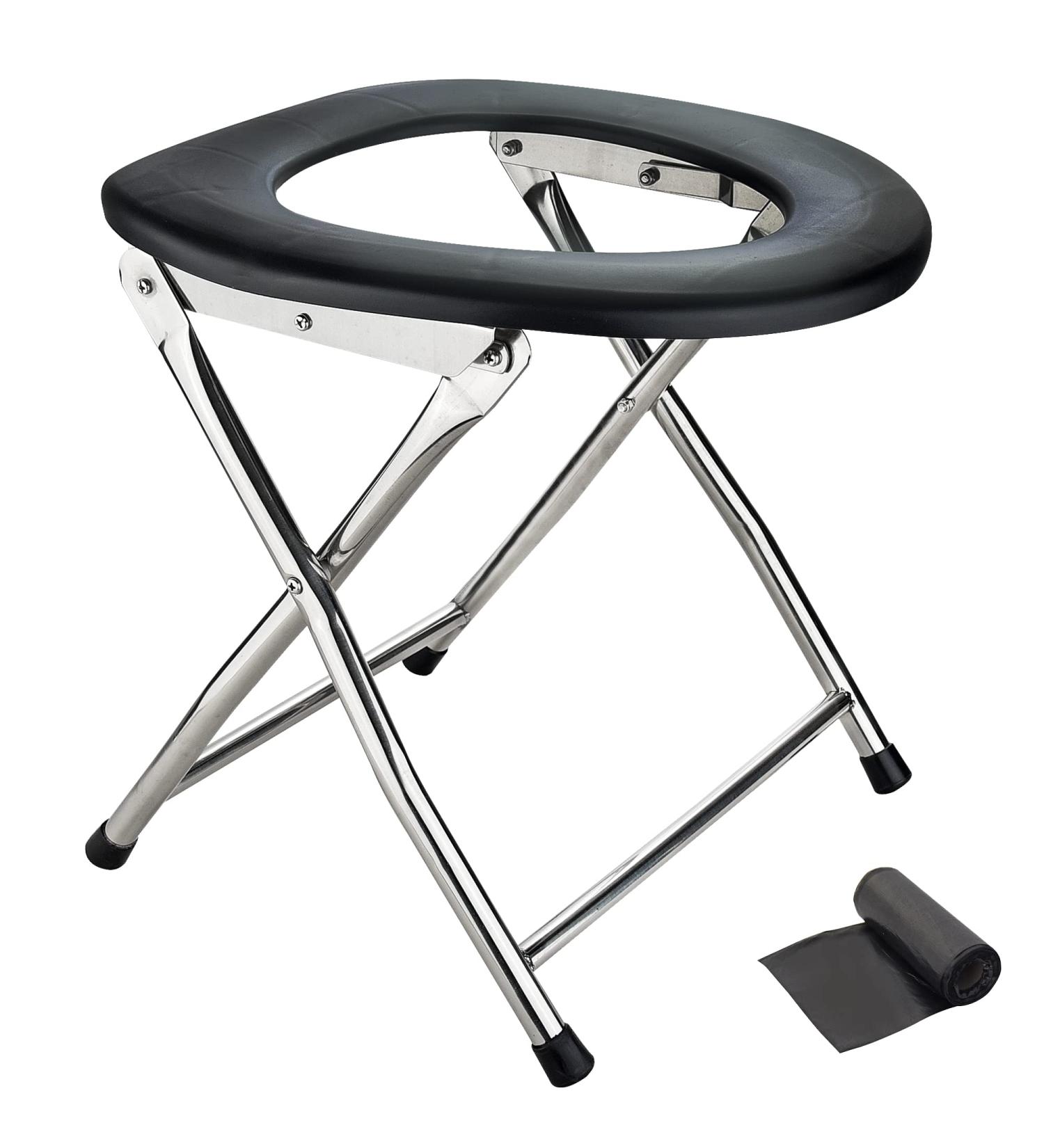 Aosion Portable Camping Toilet for Adults - Folding seat for Hiking, Boating, and Travel - Buy Online on GoSupps.com