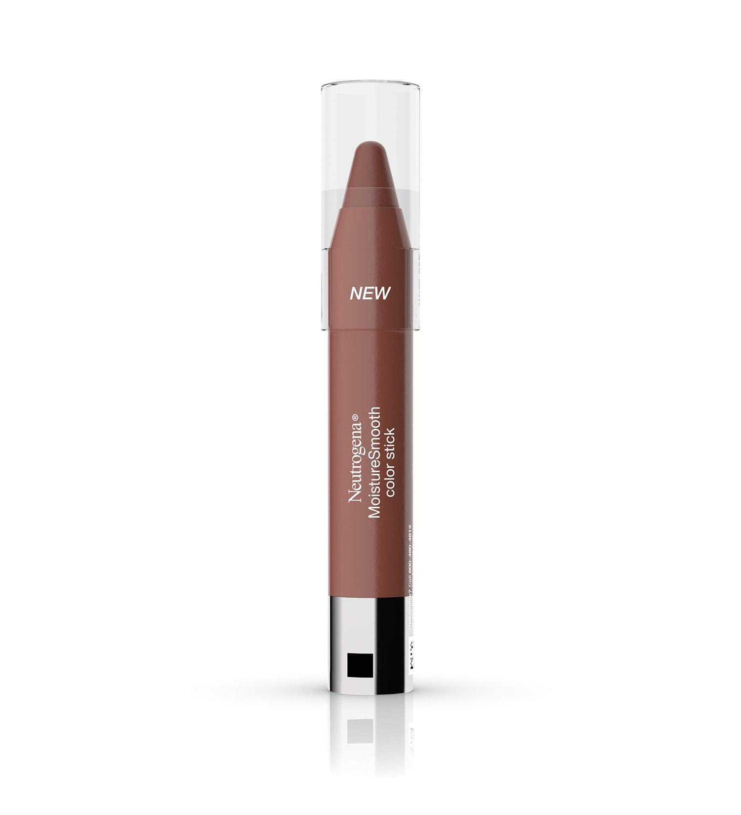 Neutrogena MoistureSmooth Color Stick - Nourishing Lipstick with Shea Butter and Fruit Extracts - Classic Nude Shade - 0.011 oz - Buy Online on GoSupps.com
