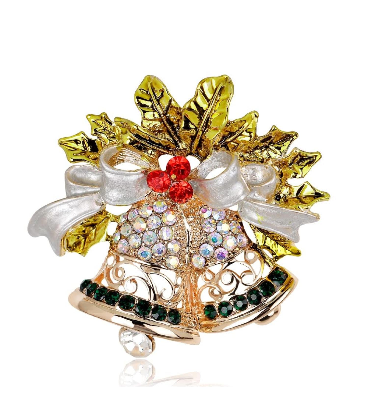 WIPPWER Pin Jewelry Gifts for Women Cute Inlaid Rhinestone Christmas Brooches for Women Creative Colorful Boots Snowman Pins Party Accessories Sweater Jewelry Brooches & Pins - Buy Online on GoSupps.com