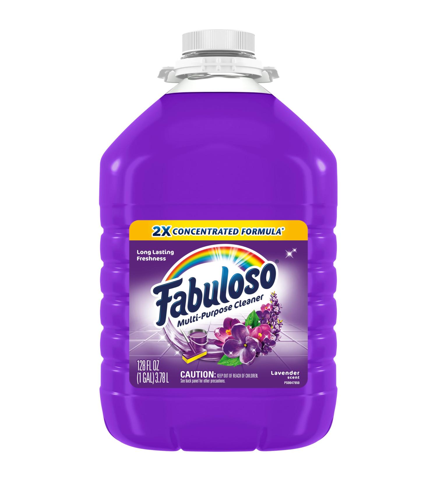 Fabuloso Multi-Purpose Cleaner 2x Concentrated Lavender - 128 fl oz | Best International Shipping - Buy Online on GoSupps.com