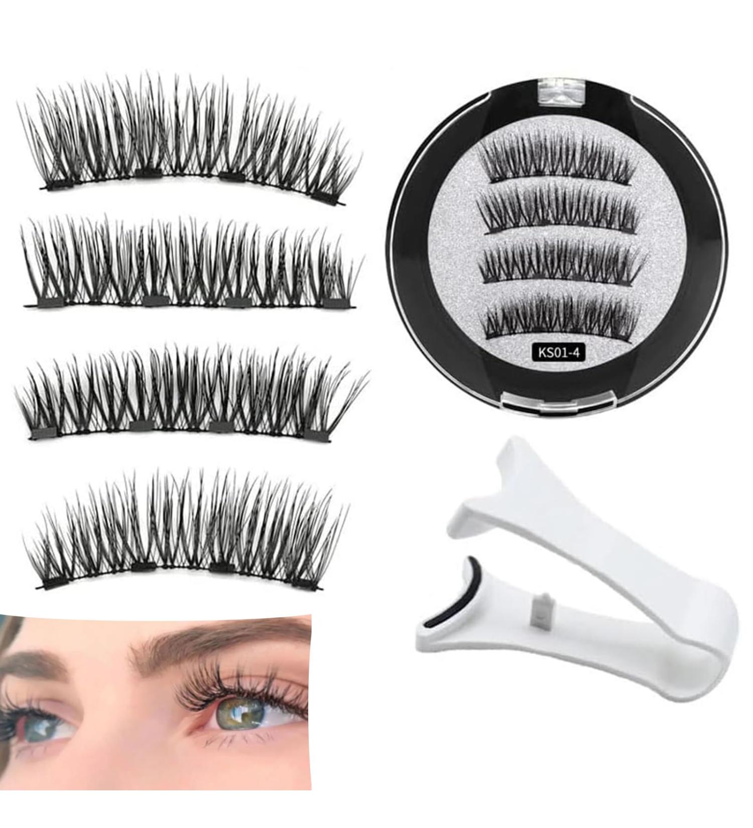 Lumentes Magnetic Eyelashes Magnetic Eyelashes Natural Look Eyelashes Magnetic Lashes Reusable Magnetic Eyelashes Magnetic False Eyelashes no Glue Natural Look (# 6) - Buy Online on GoSupps.com