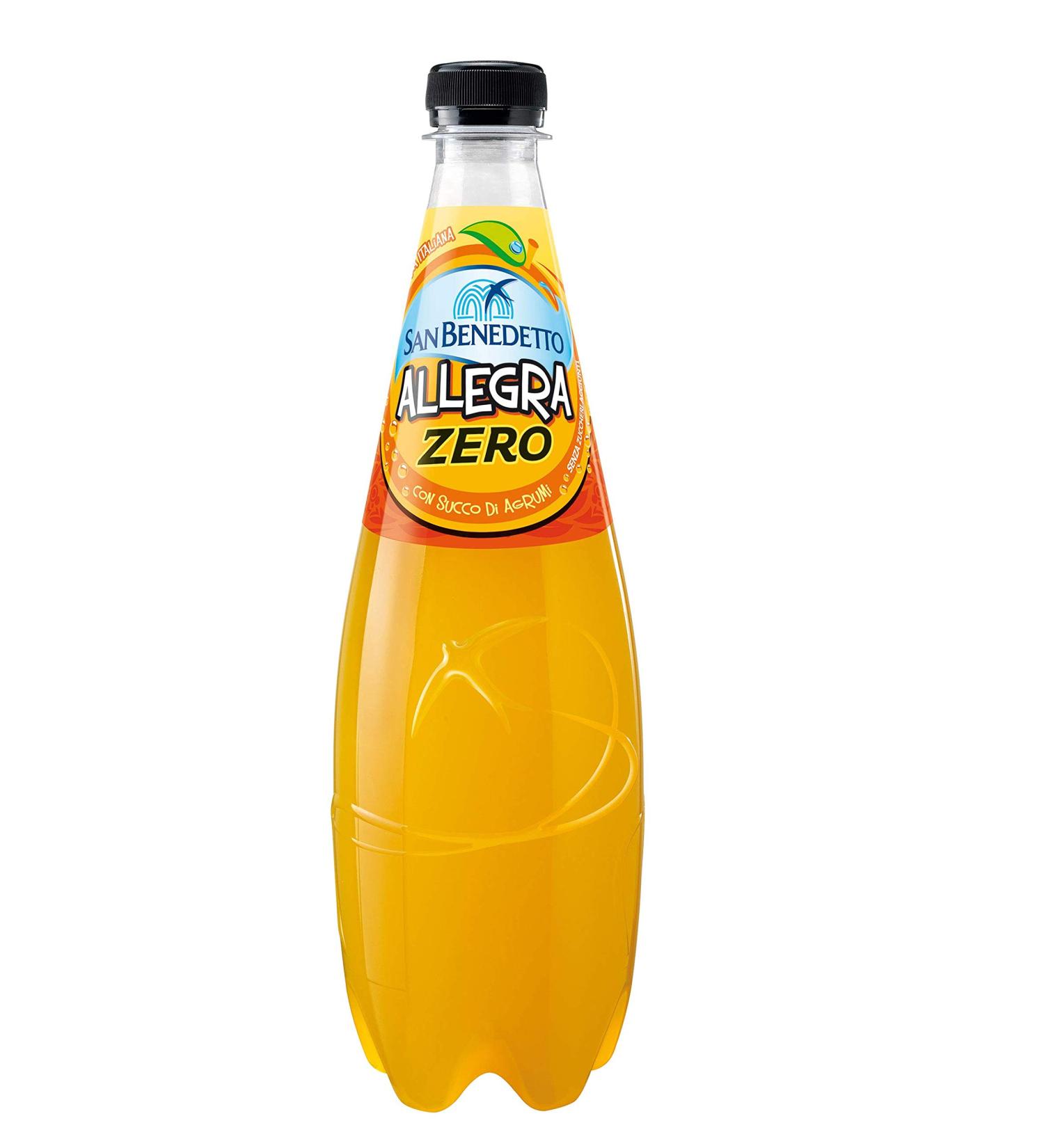 San Benedetto San Benedetto Allegra Aranciata Zero PET sans sucre 0 75 l Limonade Orange sans sucre 6 x
