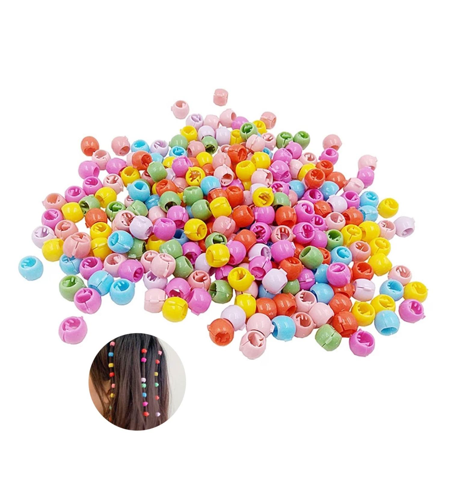 200 Mini Colorful Pearl Hair Clips - Rainbow Hair Accessories for Girls & Women | Perfect for Kids - Buy Online on GoSupps.com
