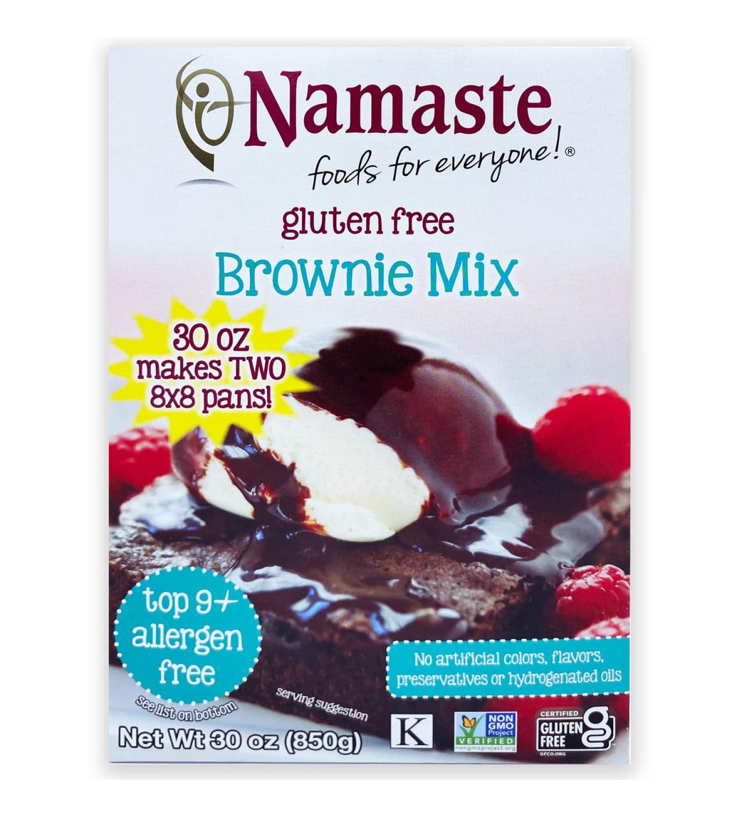 Namaste Foods Gluten Free Brownie Mix 30 oz - Delicious & Easy to Bake - Buy Online on GoSupps.com