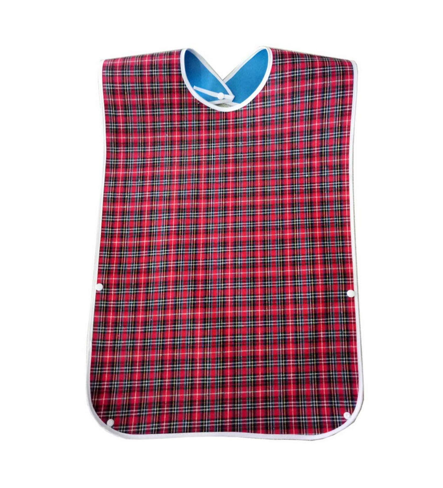 Pengxiaomei Adult Bibs - Washable Dining Bib for Elderly in Red | Ideal for Elderly Care - Buy Online on GoSupps.com