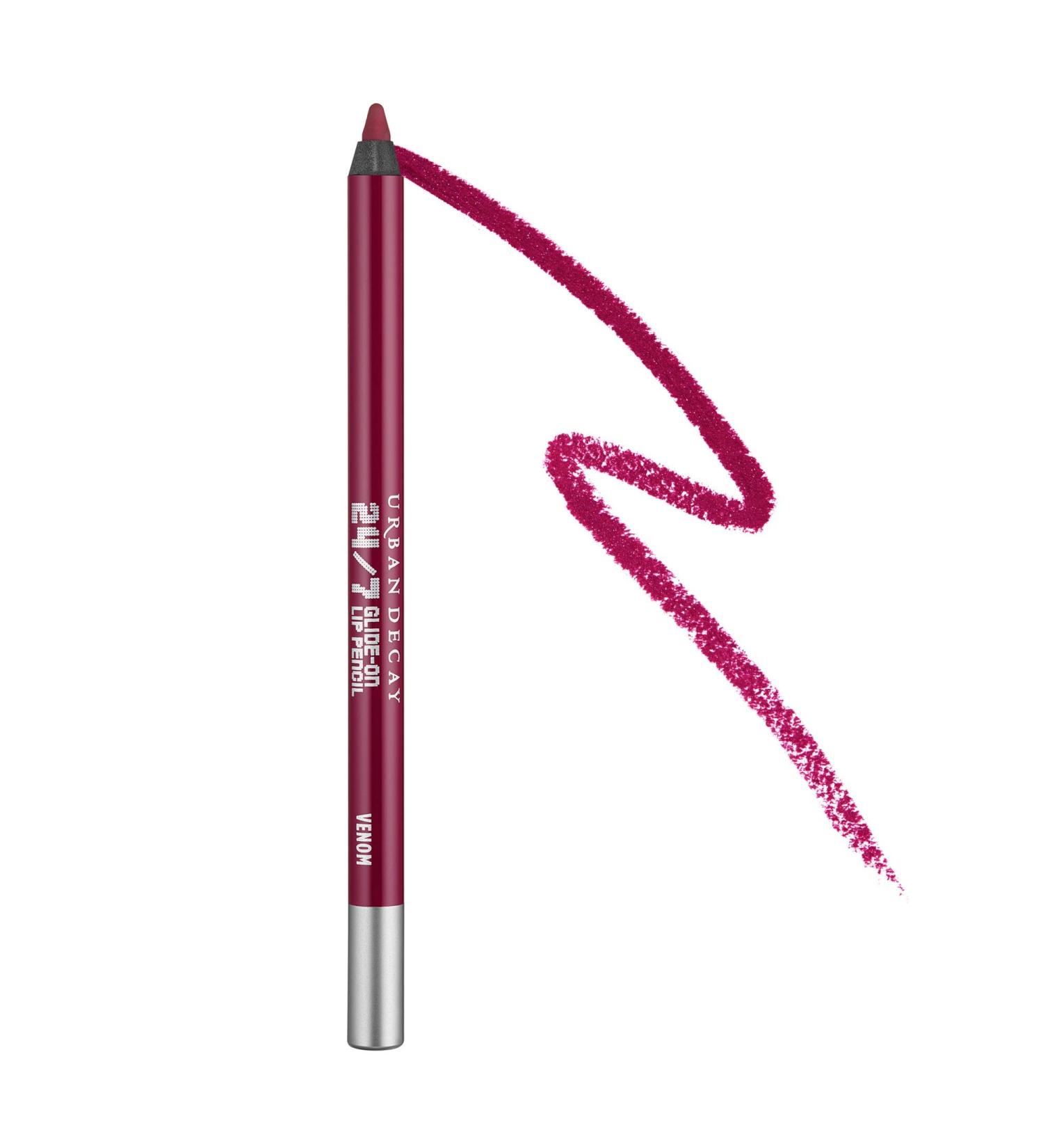 Urban Decay 24/7 Glide-On Lip Pencil - Venom: Waterproof & Longwearing Lip Liner with Vitamin E - Prevents Feathering, Smooth & Creamy Formula - Buy Online on GoSupps.com