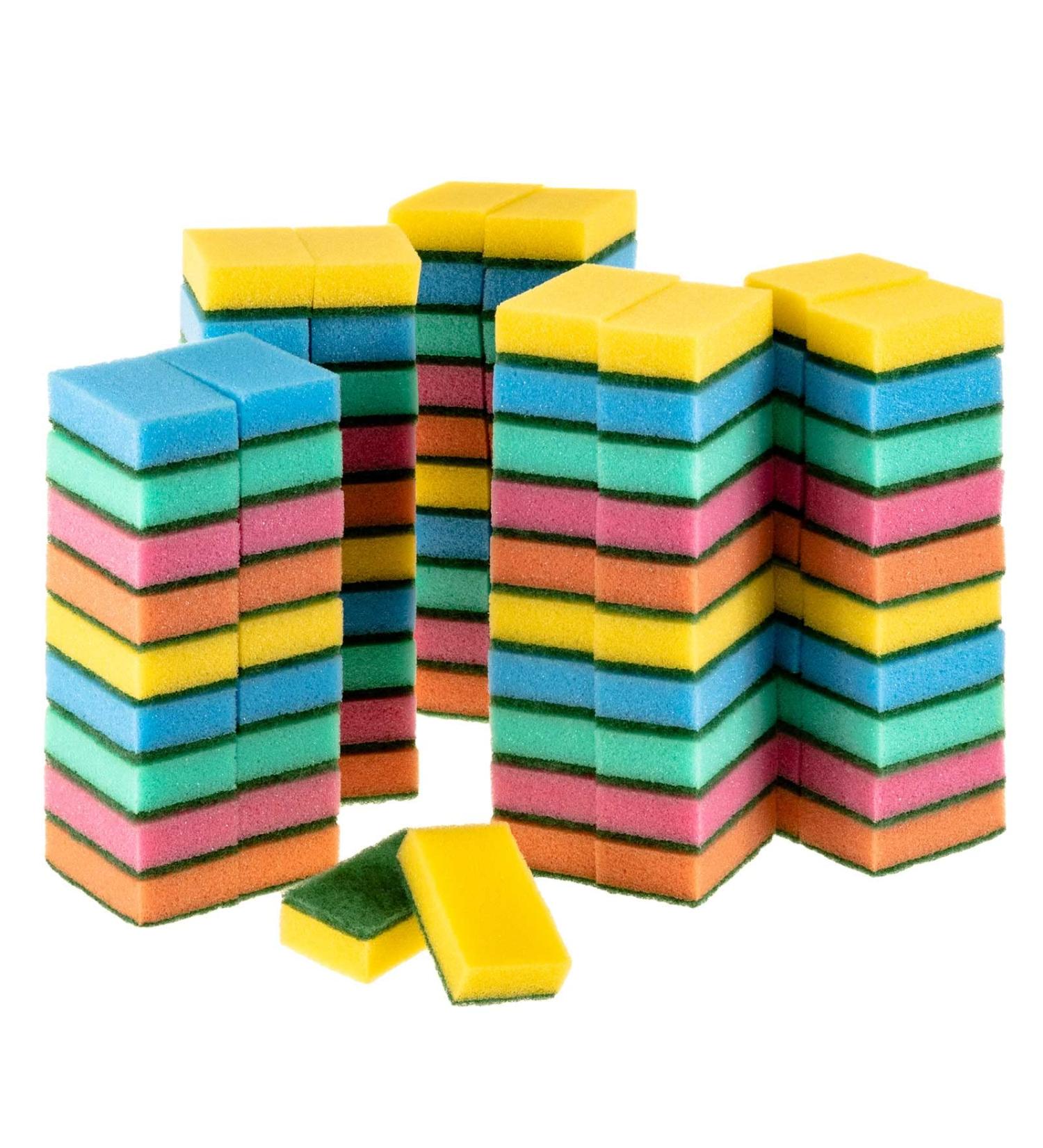 Buy SIDCO 100 x Pot Scrubber Cleaning Sponge | Durable Dishwashing & Kitchen Sponge - Fast International Shipping - Buy Online on GoSupps.com