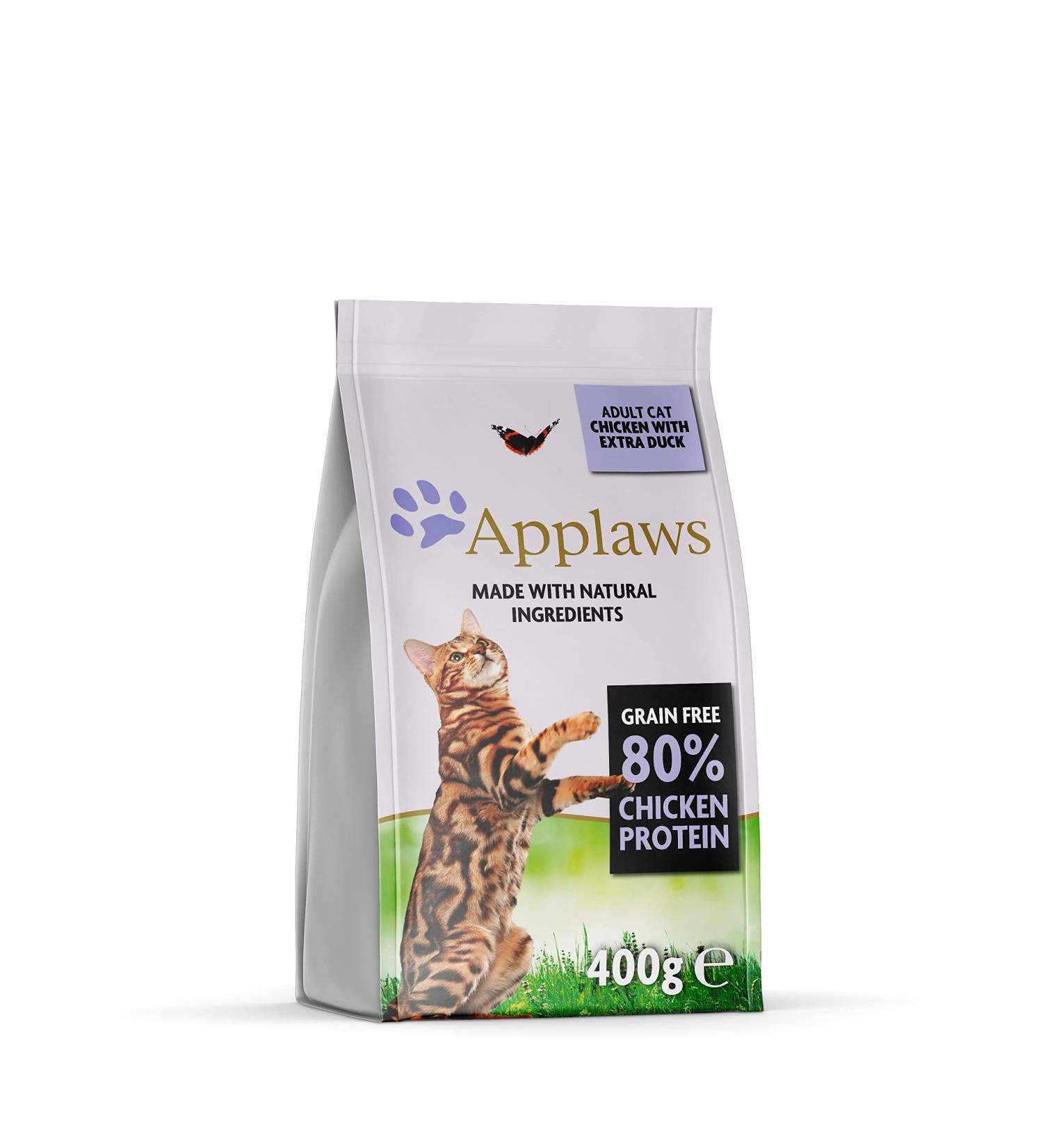 Applaws Grain-Free Adult Cat Dry Food - Chicken & Duck 6 x 400g | Premium Nutrition - Buy Online on GoSupps.com
