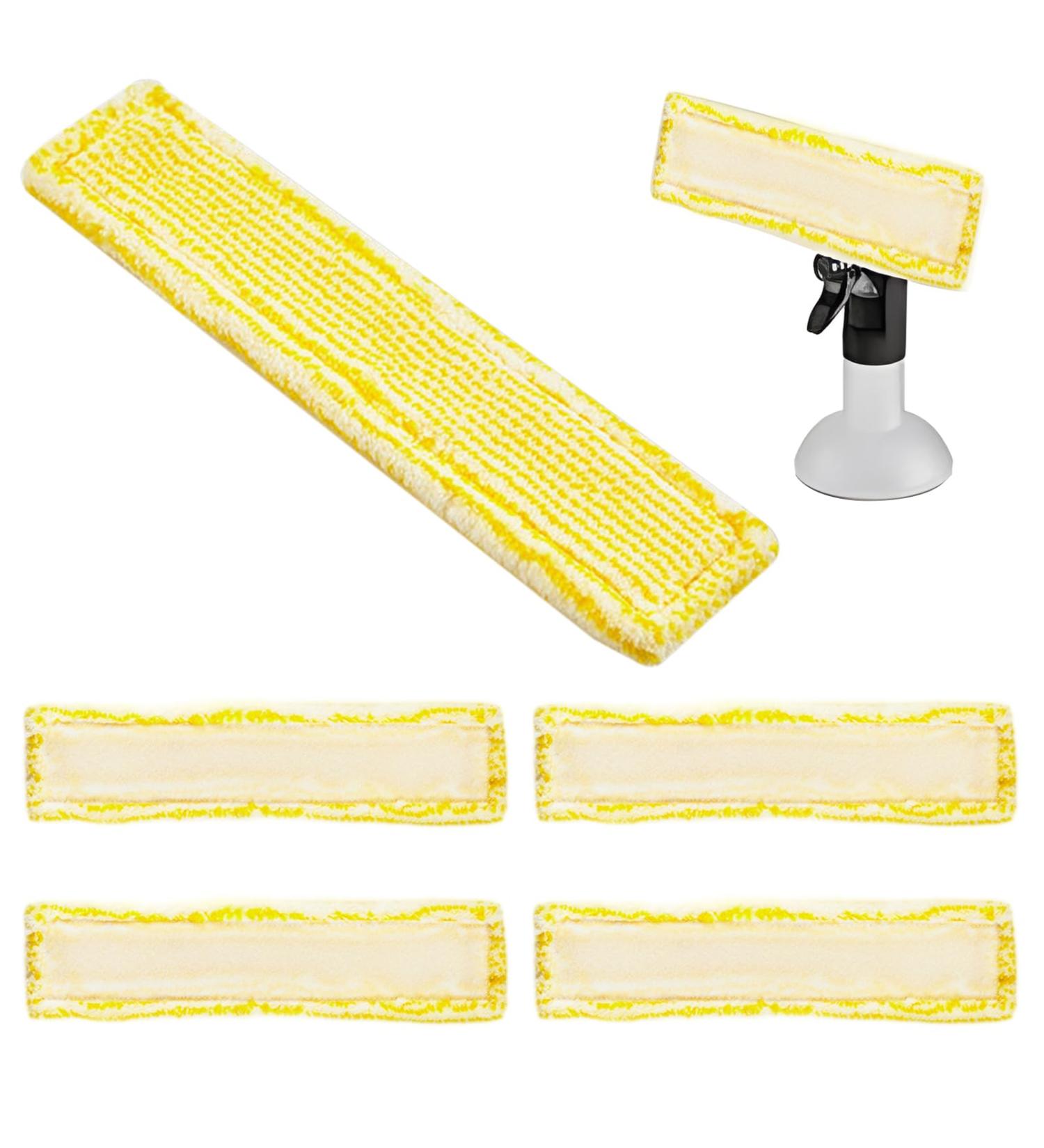 Tiamorph 5 Pack Window Vacuum Cleaning Pad Compatible with WV2 WV5 window cleaner Microfibre Swipping Cloth Pads Cleaner Accessories Yellow - Buy Online on GoSupps.com