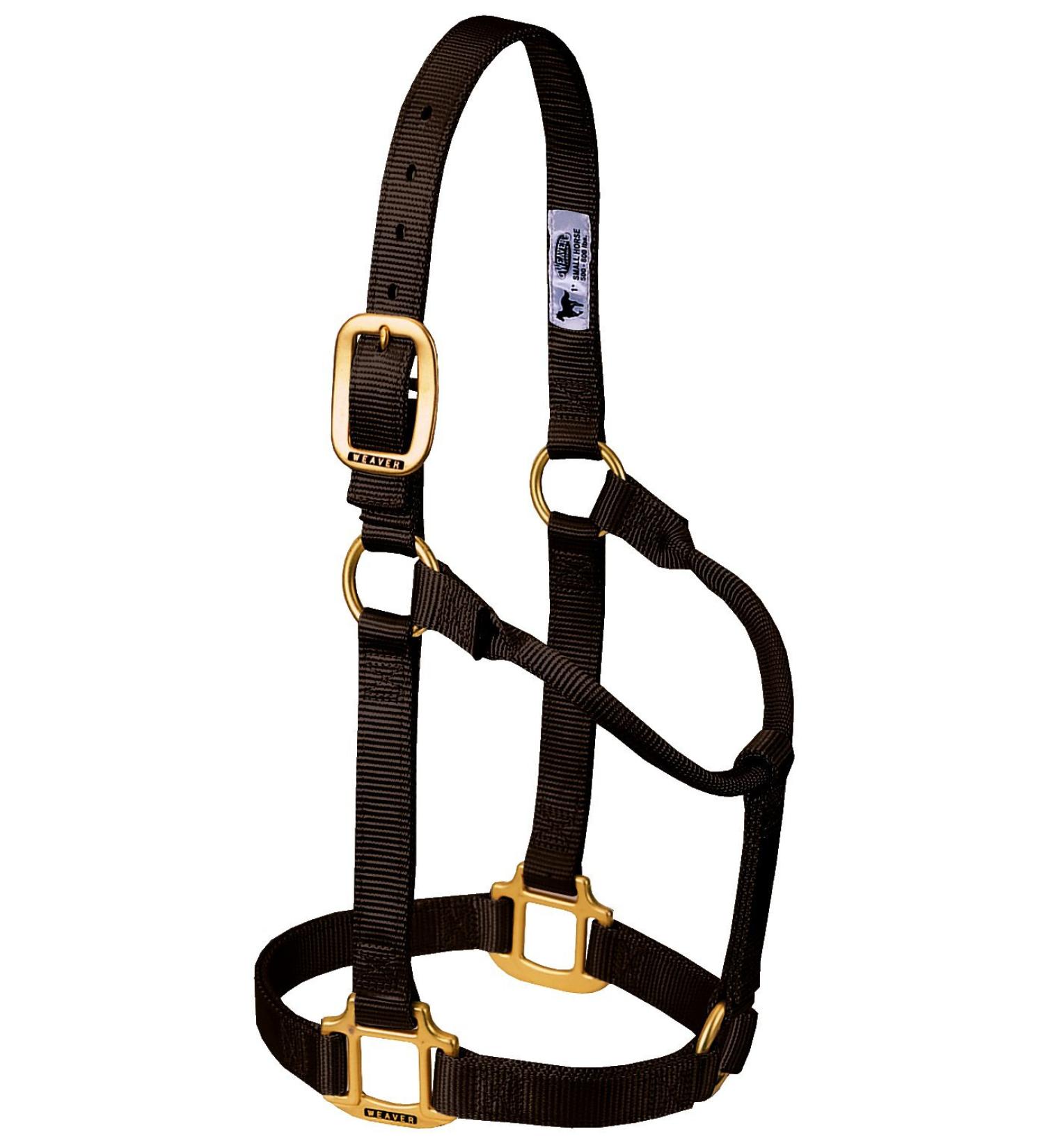 WEAVER Leather Non-adjustable Halter Brown Large Horse