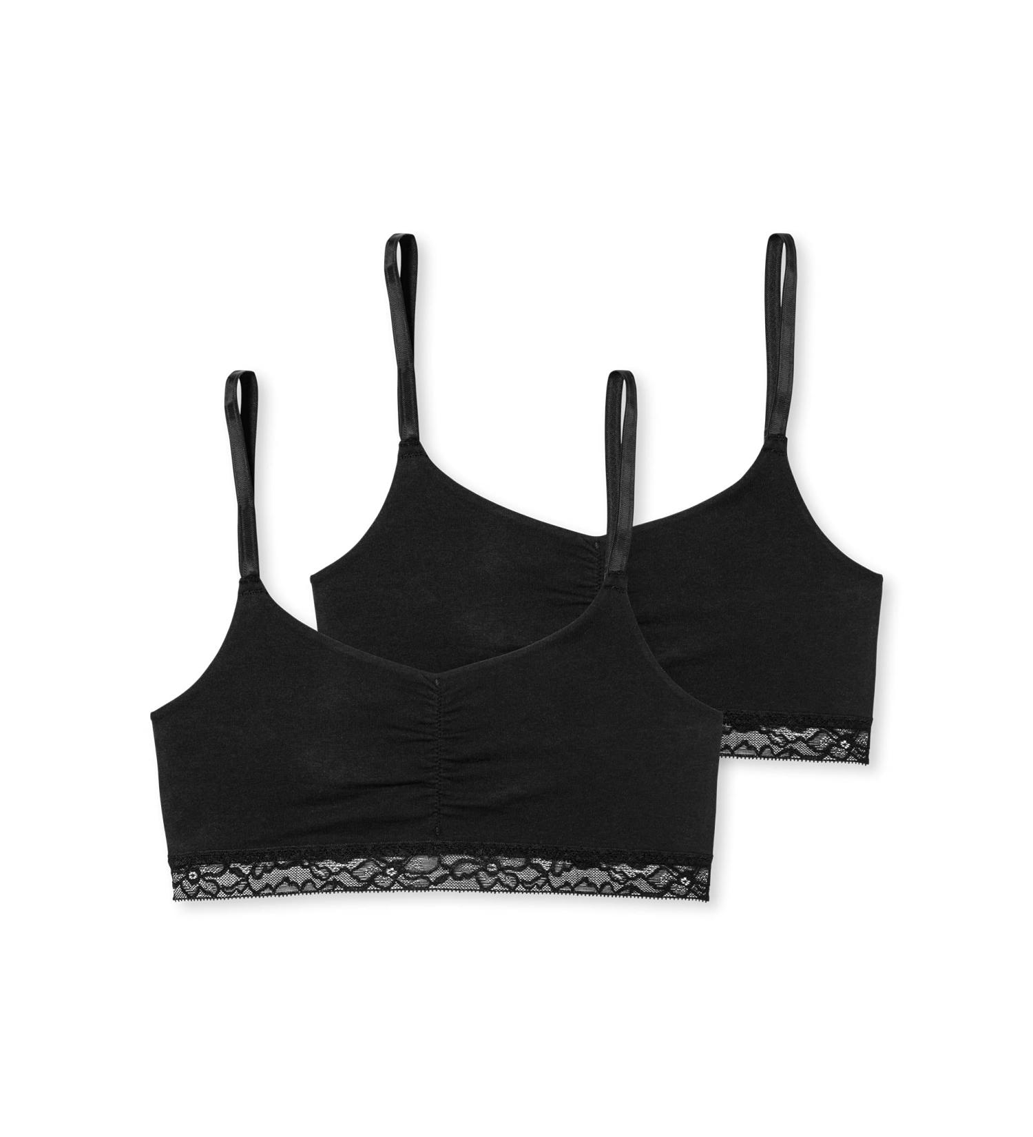 Schiesser Girl Bustier 176 Black - Stylish & Comfortable Girls' Underwear | International Shipping Available - Buy Online on GoSupps.com