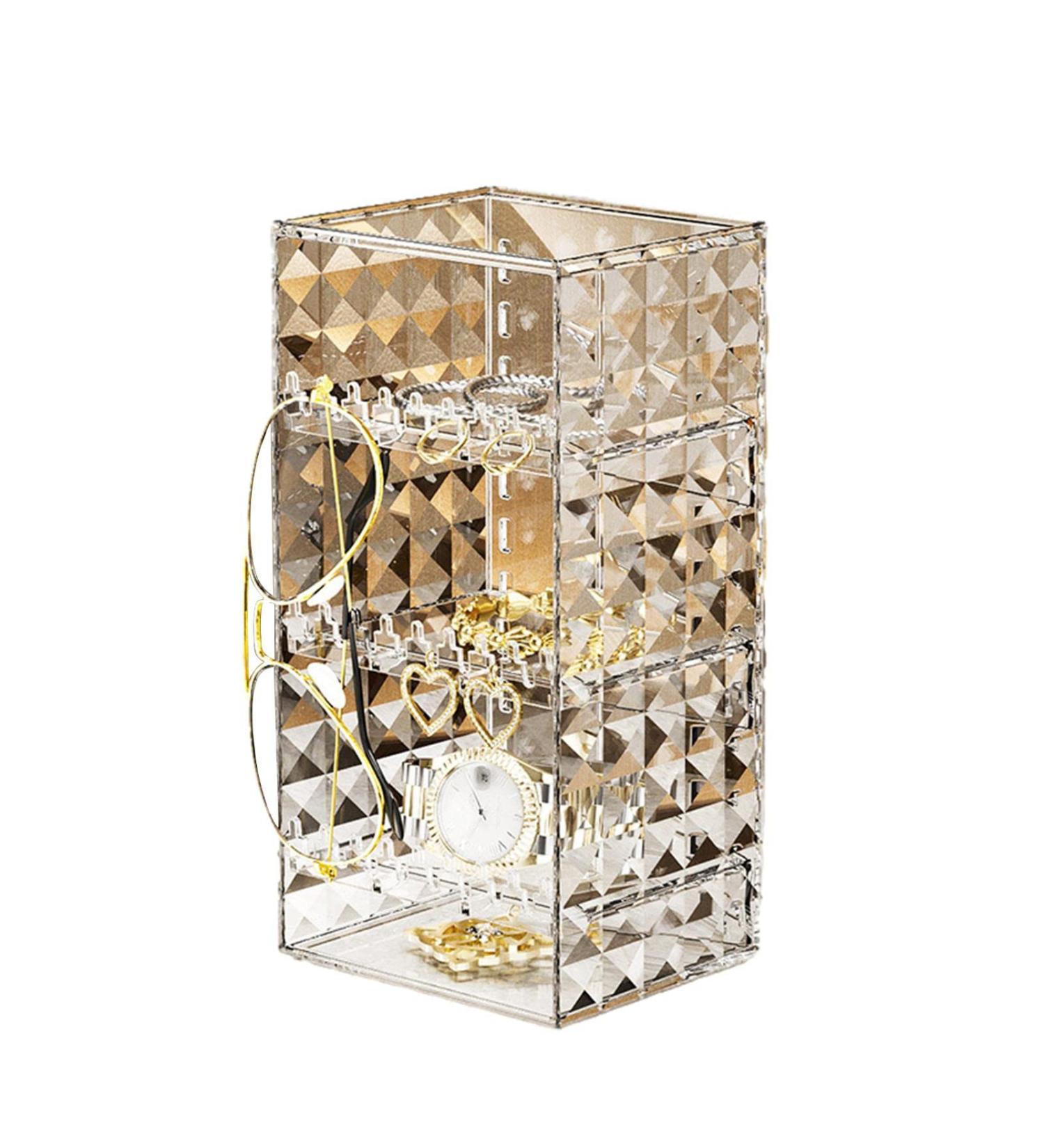 Novent Cosmetic Organizer - Eyeshadow Palette Makeup Storage Display Cube | Wear-Resistant Makeup Storage Display Cube for Bedroom  - Buy Online on GoSupps.com