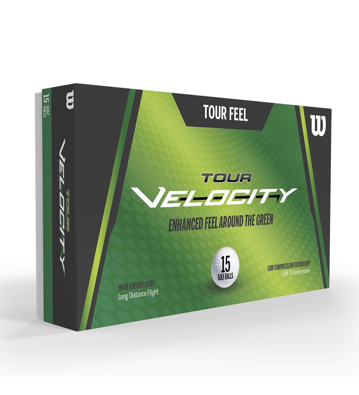 Wilson Golf Tour Velocity Distance 15 White Balls - Compression 70 for Maximum Distance - Buy Online on GoSupps.com
