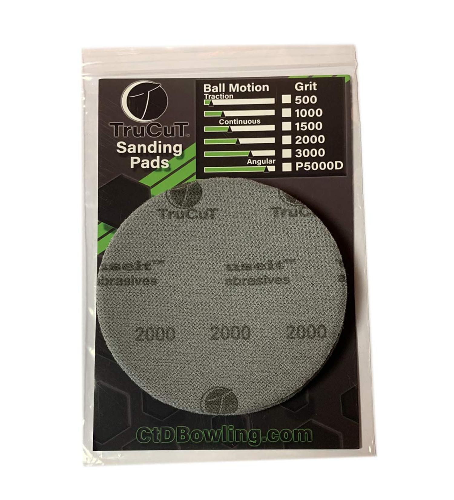 TruCut Sanding Pads 3 Pack 500-1000-2000 Grit 5 Diameter - Bowling Ball Restoration & Surface Management - Bowling Supplies - Buy Online on GoSupps.com
