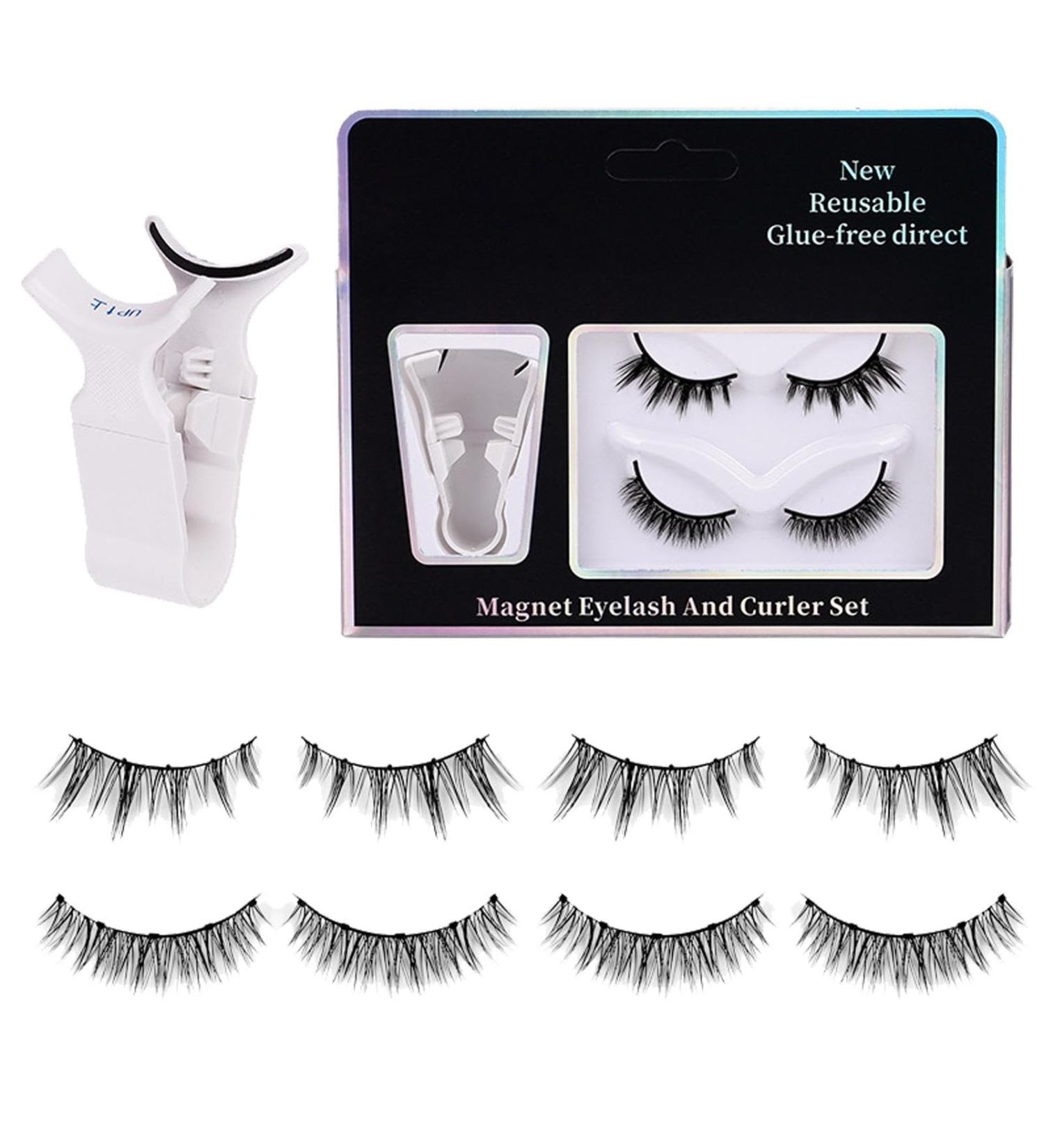 2 Pairs Magnetic Lashes With Applicator | Magnetic Eyelashes Natural Look With Applicator | Reusable Magnetic Eyelashes Extensions | False Eyelashes Magnetic | Magnetic False Lashes | Magnetic Lash - Buy Online on GoSupps.com