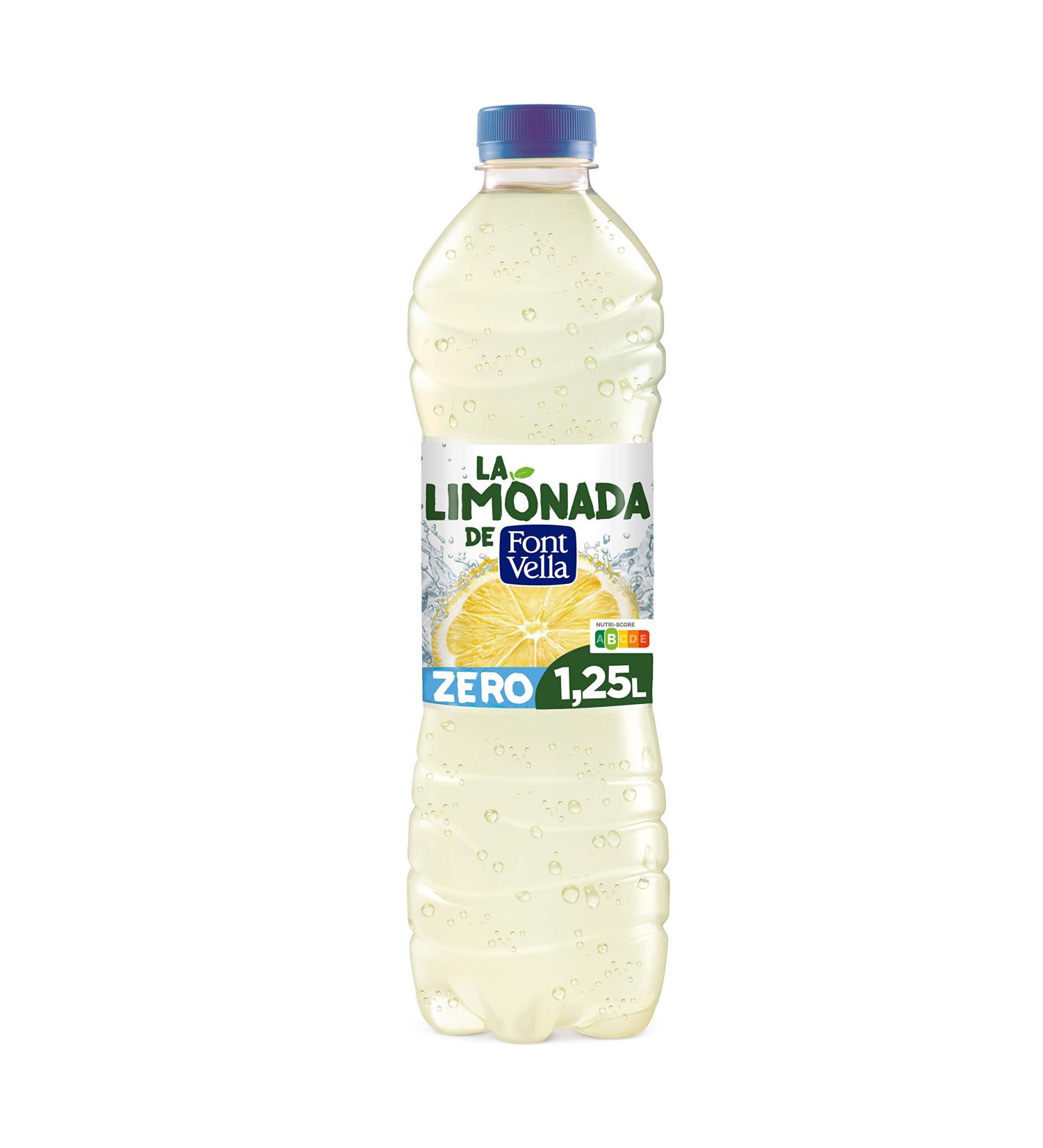 La Limonada de Font Vella Eau min rale naturelle avec jus de citron Bouteille 1 25 l