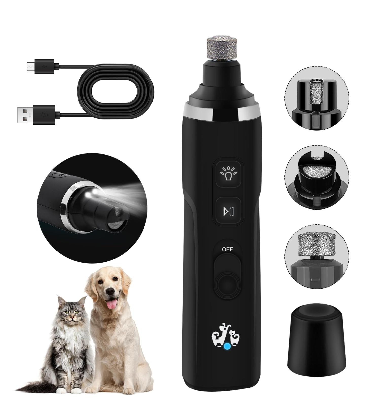 Unipampa Electric Claw Grinder for Dogs | 3-Speed Pet Nail Cutter | Claw Scissors for Small & Large Dogs - Buy Online on GoSupps.com