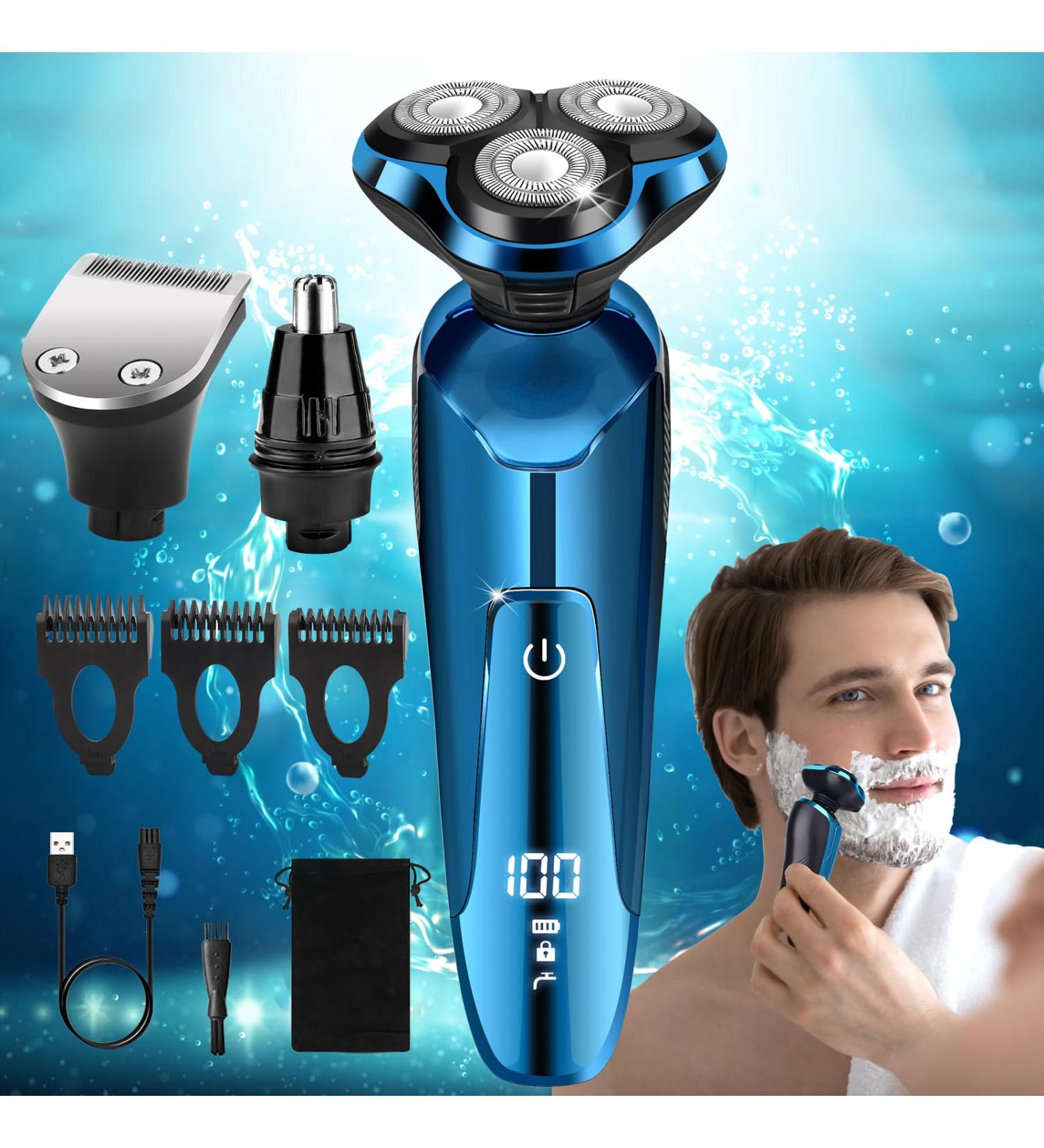 Shop 2024 Electric Shavers for Men | Cordless Rechargeable 3D Rotary Waterproof Razors | Perfect Gifts for Husband Dad & Boyfriend - Buy Online on GoSupps.com