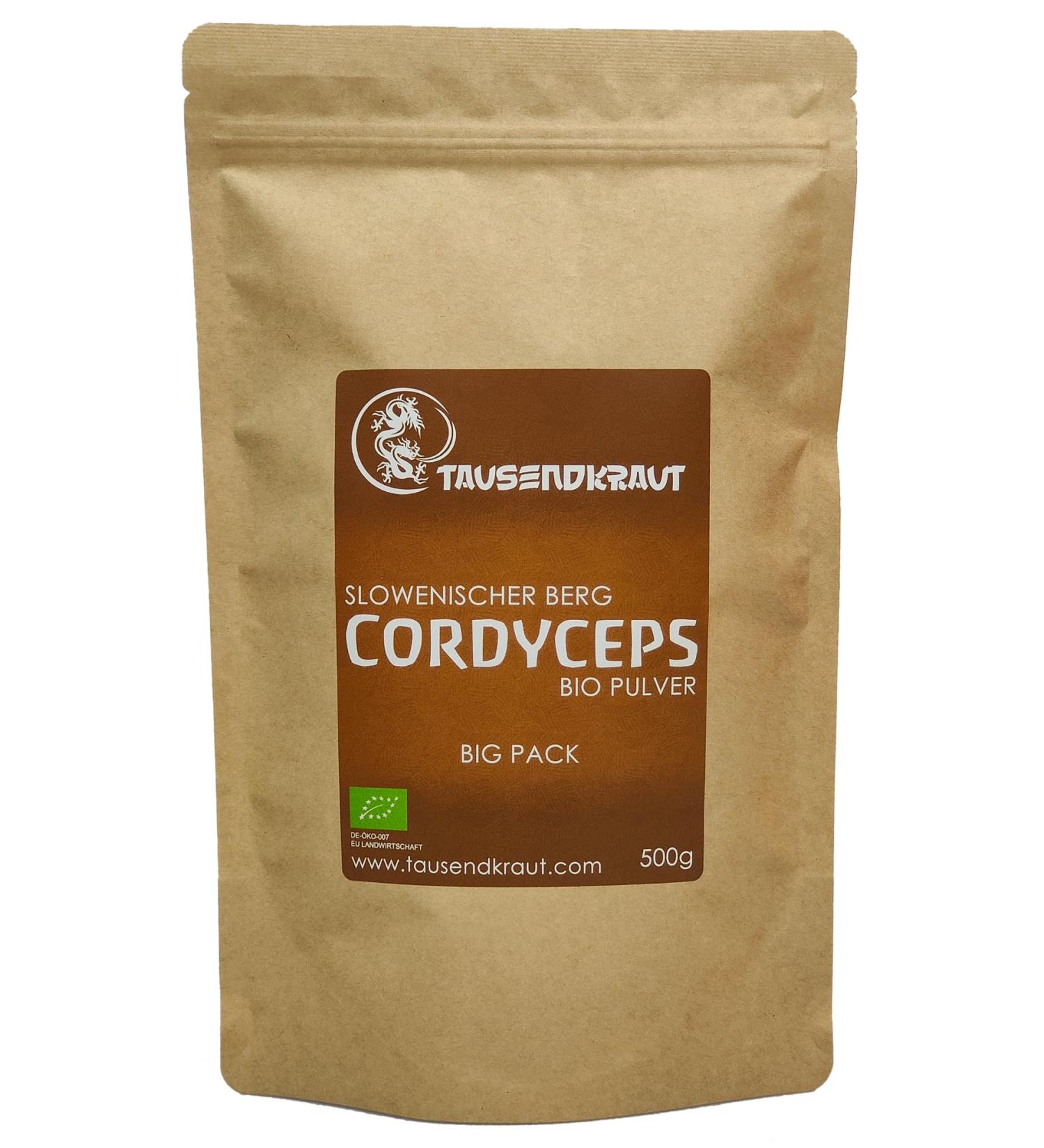 Cordyceps Bio Powder 500g - Premium EU Produced Mushroom Supplement from Slovenia - High Safety & Sustainability - German Brand - Buy Online on GoSupps.com