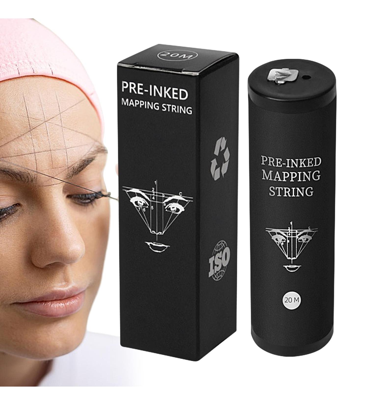 ROWCES Eyebrow Threading Thread | Eyebrow Threading Tool - 20m Black Ink Beauty String Thread Portable Mapping Brows Point Tool for Women Girls Dail Life Travel - Buy Online on GoSupps.com