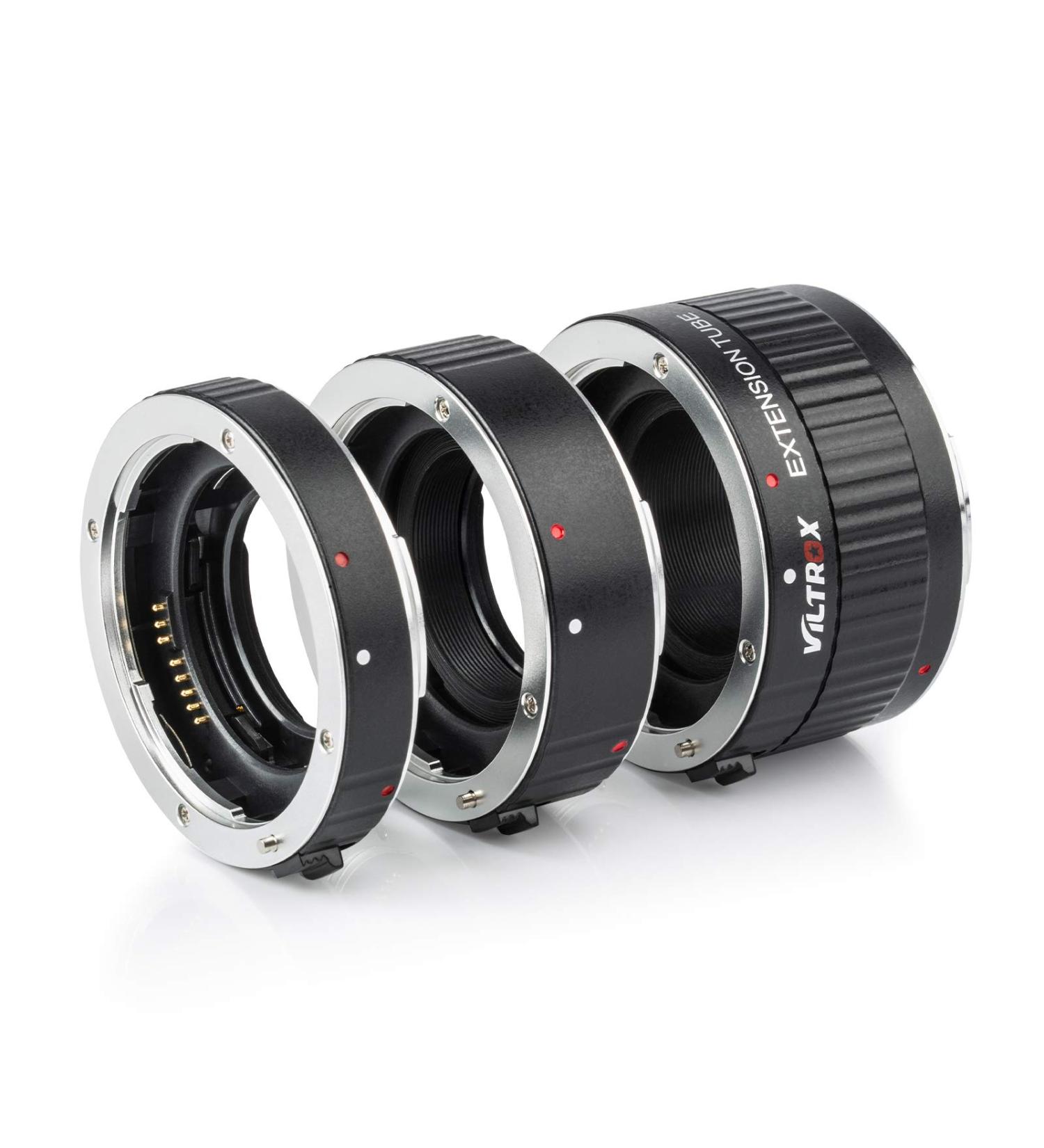 Viltrox Metal Mount Auto Focus Macro Extension Tube Set for Canon EF & EF-S Lens DSLR Camera - 12mm 20mm 36mm - Compatible with 760D 700D 90D 80D 70D 5D 6D 7D 1300D Rebel T6 T7 T5 T8i T7i T6i T6s T5i T4i SL3 - Buy Online on GoSupps.com