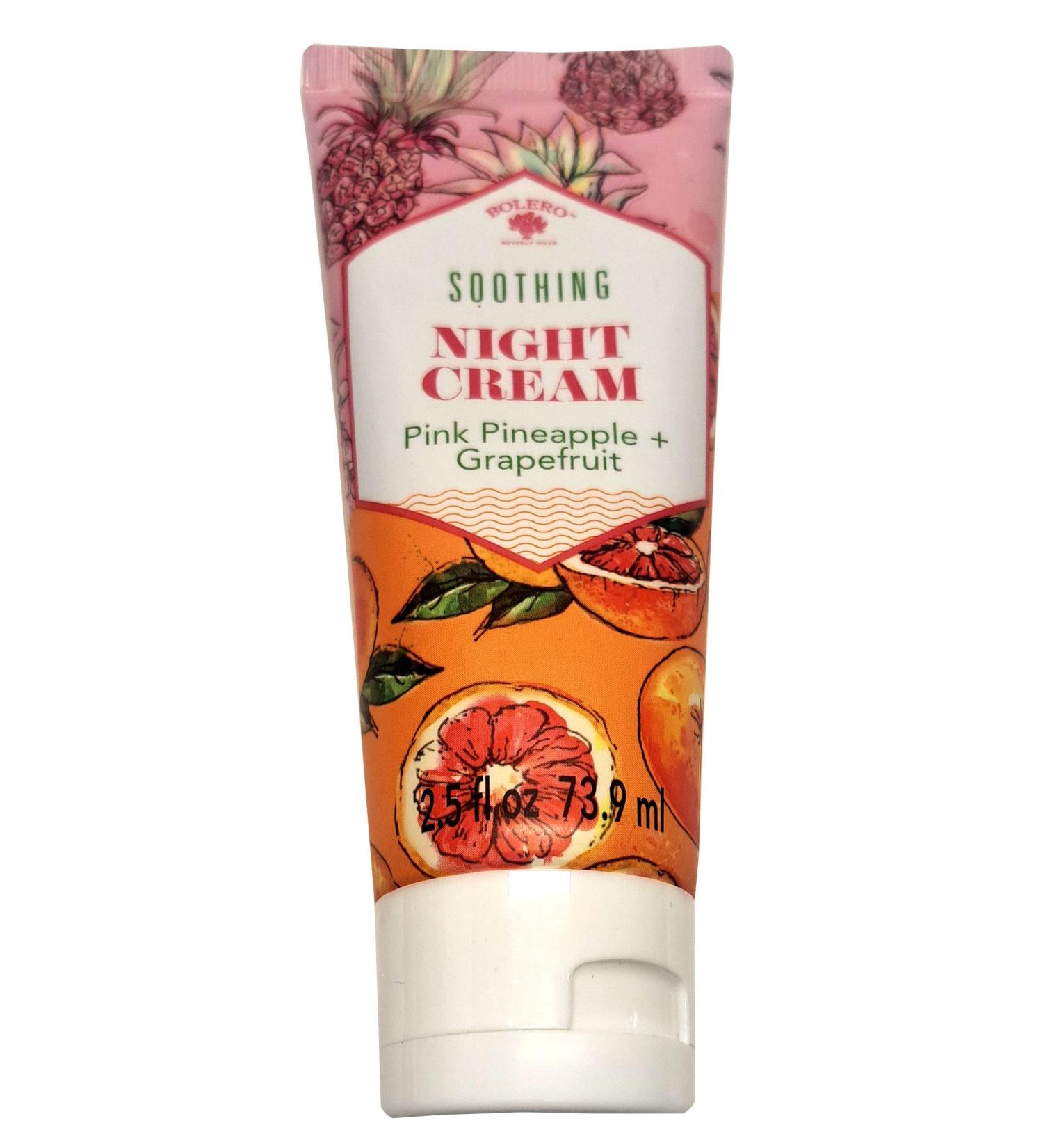 Bolero Soothing Night Cream Pink Pineapple & Grapefruit 2.5fl oz (73.9ml)