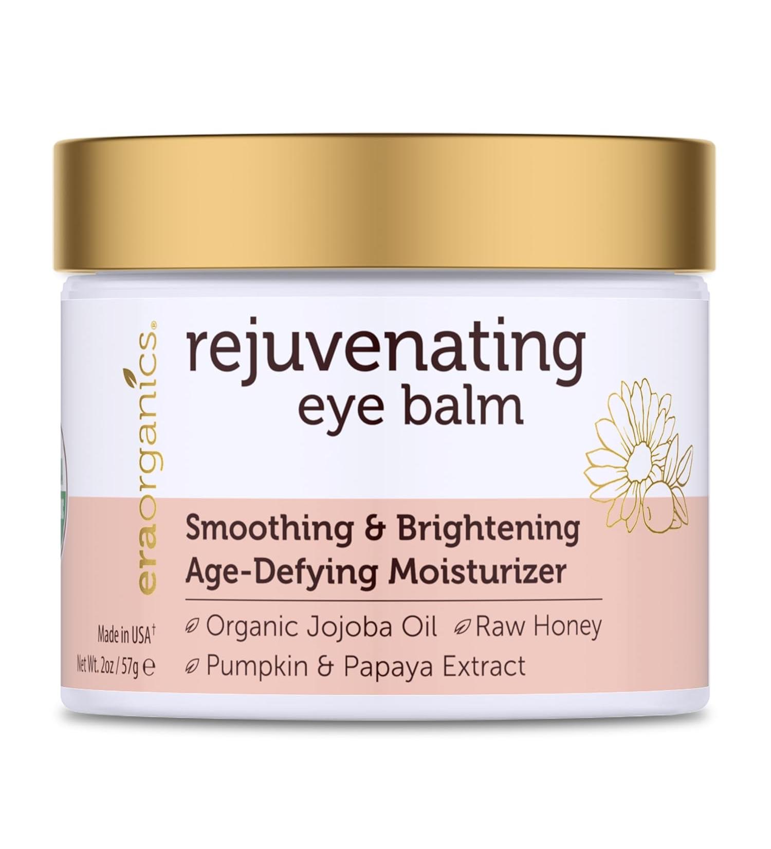 USDA Organic Eye Moisturizer Cream - Nourishing Under Eye Balm for Sensitive Skin - With Jojoba & Argan Oil for Puffiness & Fine Lines - Buy Online on GoSupps.com