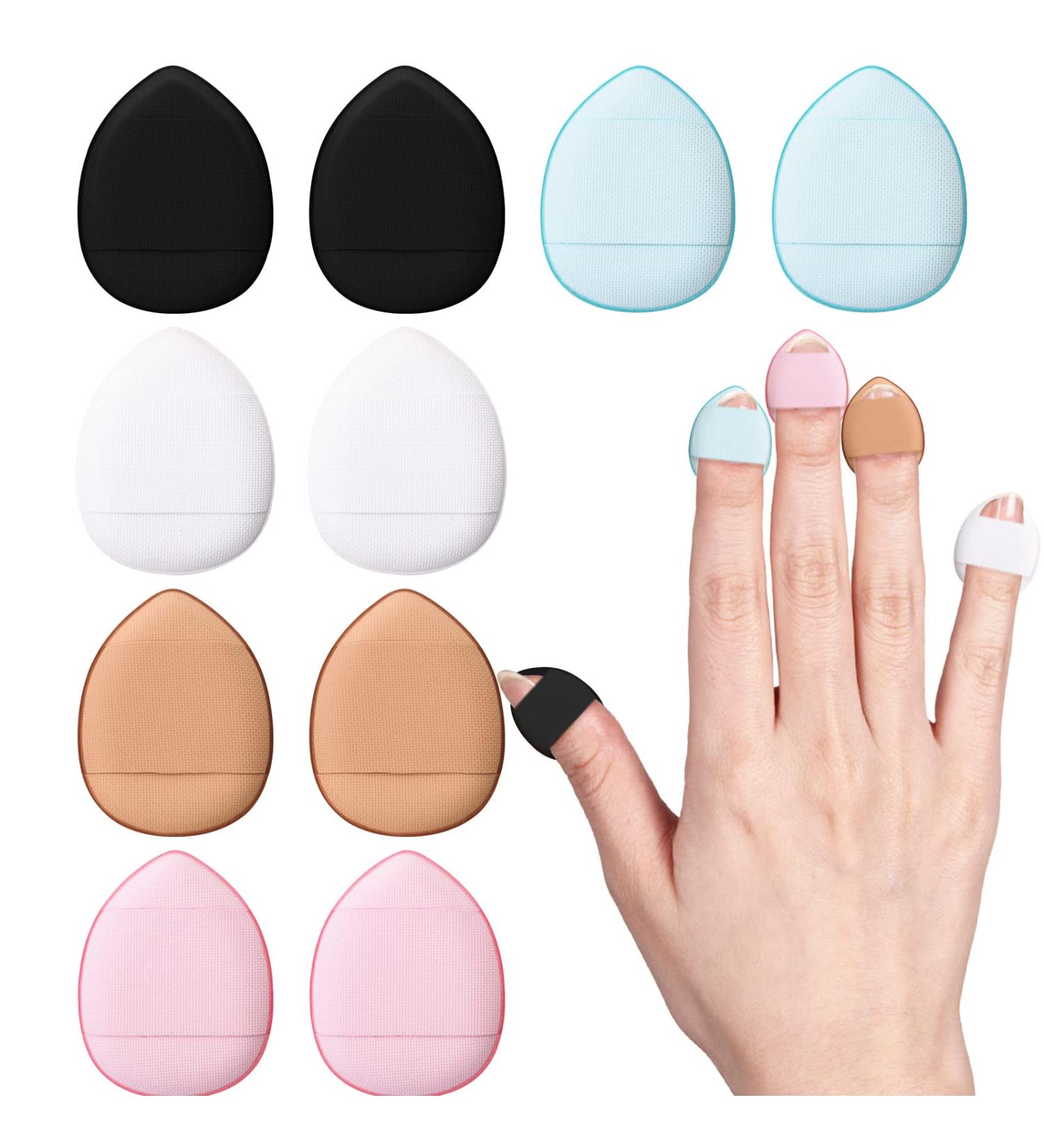 WLLHYF 10 Pieces Mini Sponges Powder Puff Finger Puff Triangle Soft Makeup Powder Puff for Mineral Powder Cosmetic Loose Powder Wet Dry Foundation Christmas Costume Festival Beauty Tool - Buy Online on GoSupps.com
