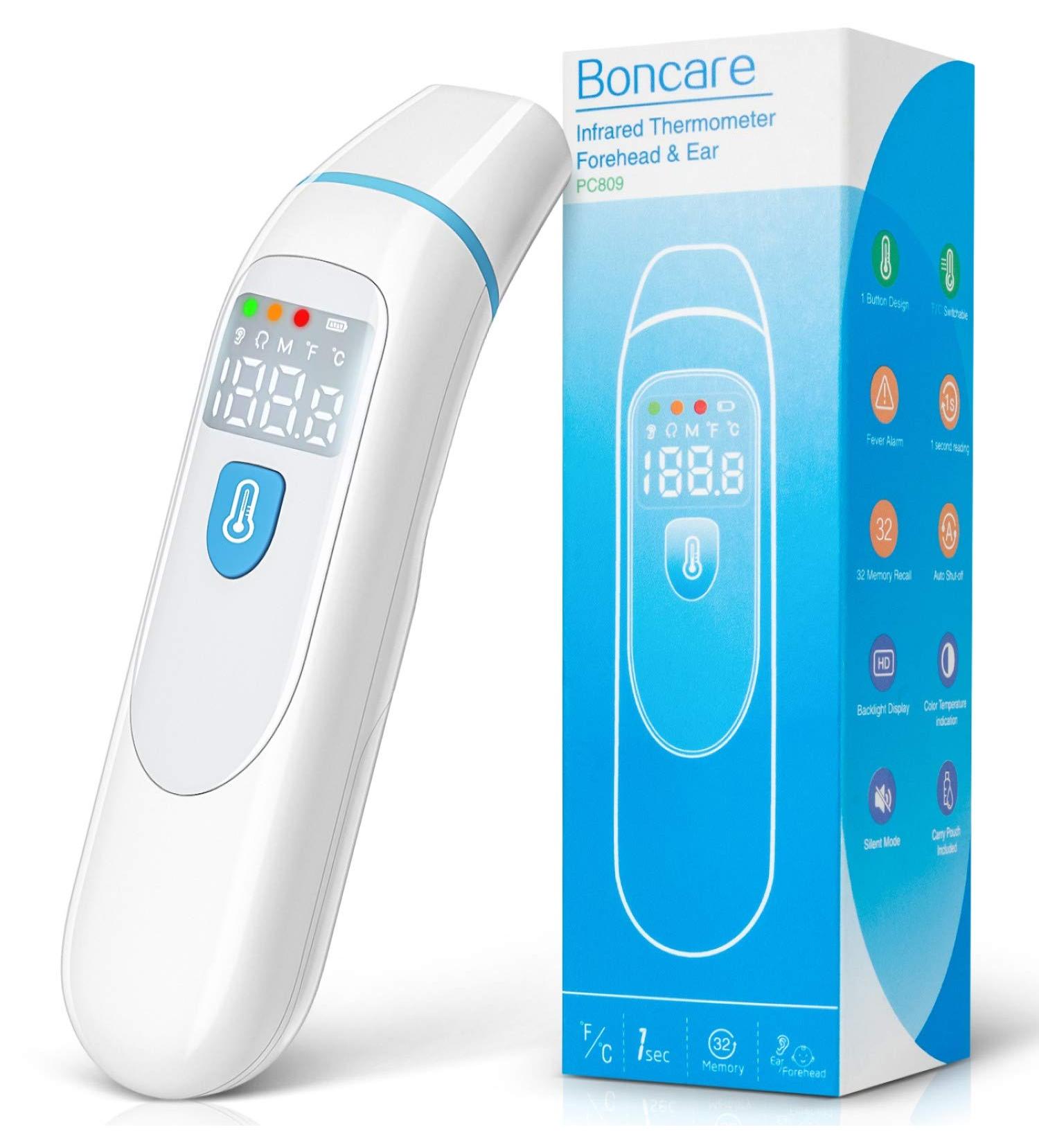 Infrared Thermometer for Adults, Forehead and Ear Thermometer for Fever, Baby Thermometer - Accurate Temperature Reading - Buy Online on GoSupps.com