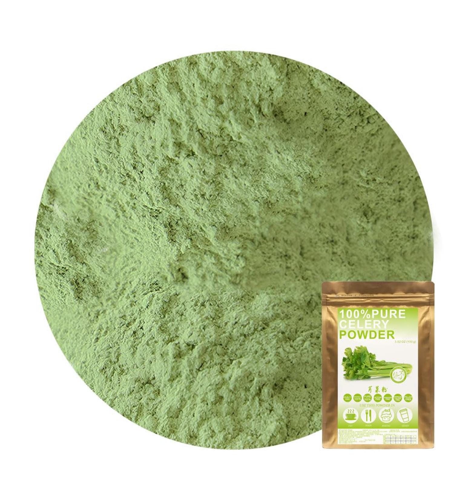Plant Gift 100% Celery Powder 100G/3.25oz Non-GMO Powder No Filler No additives Natural Chinese Flour Adds Flavor and Taste Great Flavor for Drinks 2UK-PO0081 - Buy Online on GoSupps.com