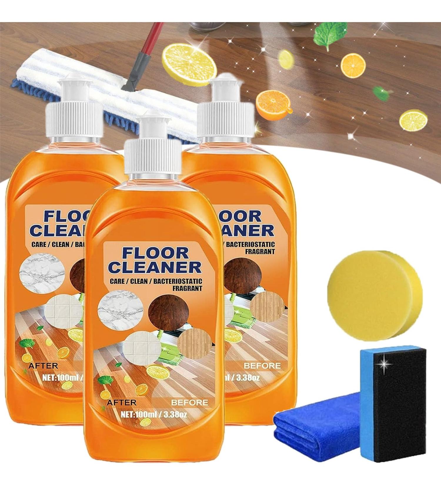 Probablei Multi-Purpose Floor Cleaner Powerful Decontamination Floor Cleaner Wood Floor Cleaner and Polish Liquid for Wood Tile Floors (3PCS) - Buy Online on GoSupps.com