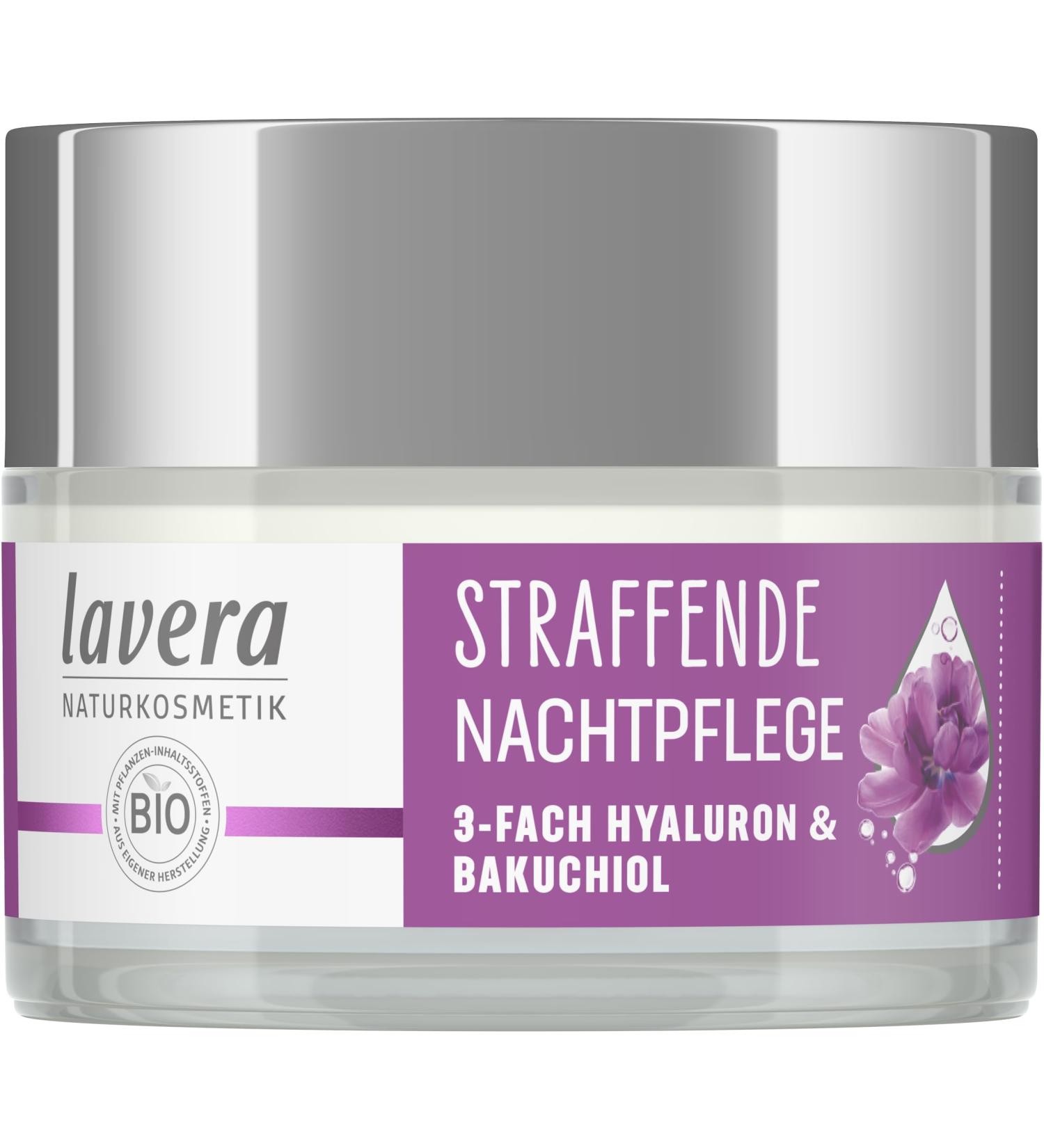 Lavera Night Care 50ml | Triple Hyaluron & Bakuchiol - Organic Vegan Paraben-Free - Moisturizing & Regenerating Formula - Buy Online on GoSupps.com