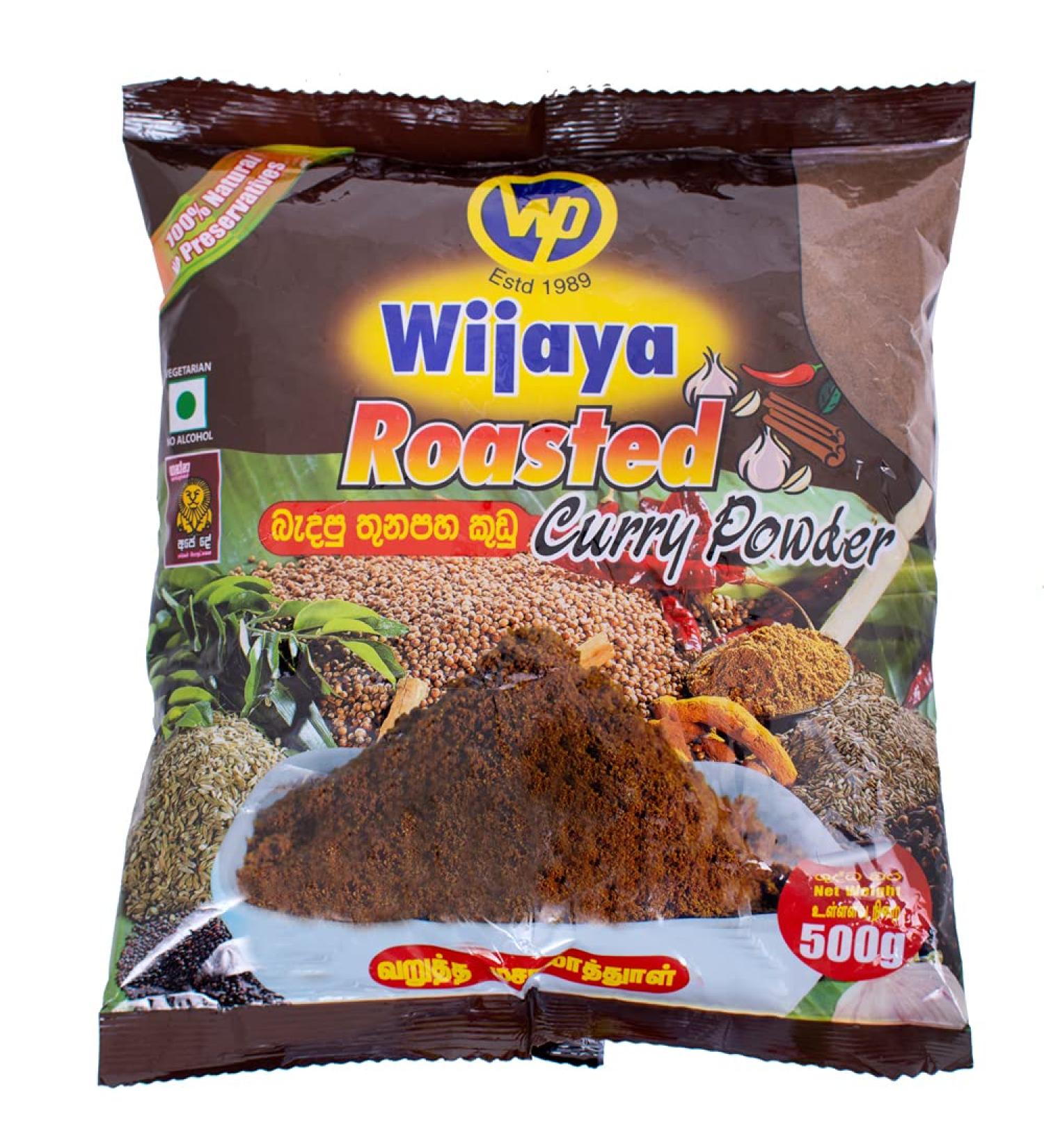Wijaya Roasted Curry Powder 500g (1.1lbs) - Authentic Sri Lankan Blend - Buy Online on GoSupps.com