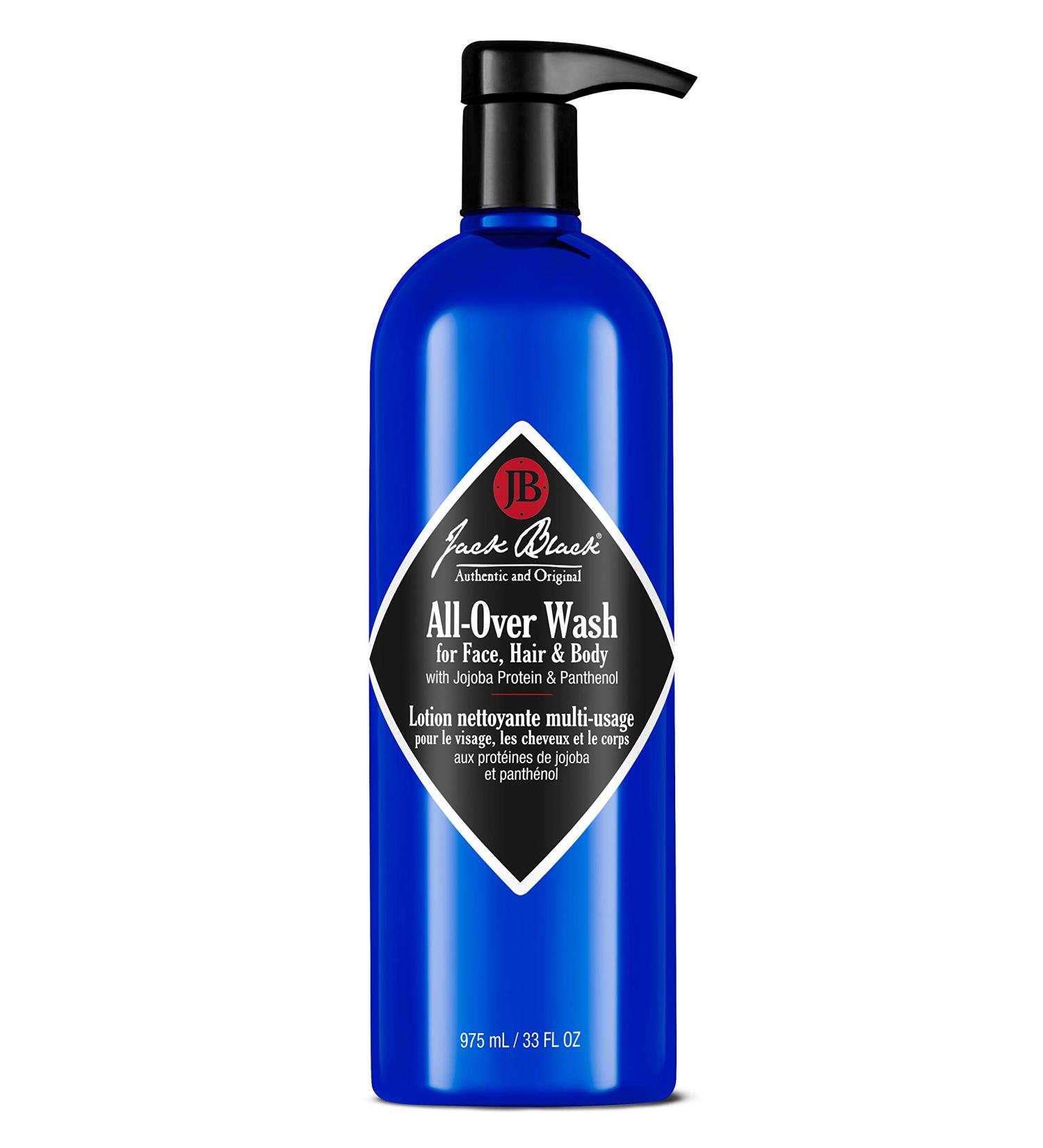 Jack Black All-Over Wash 33 Fl Oz - Hair, Face & Body Cleanser - Buy Online on GoSupps.com