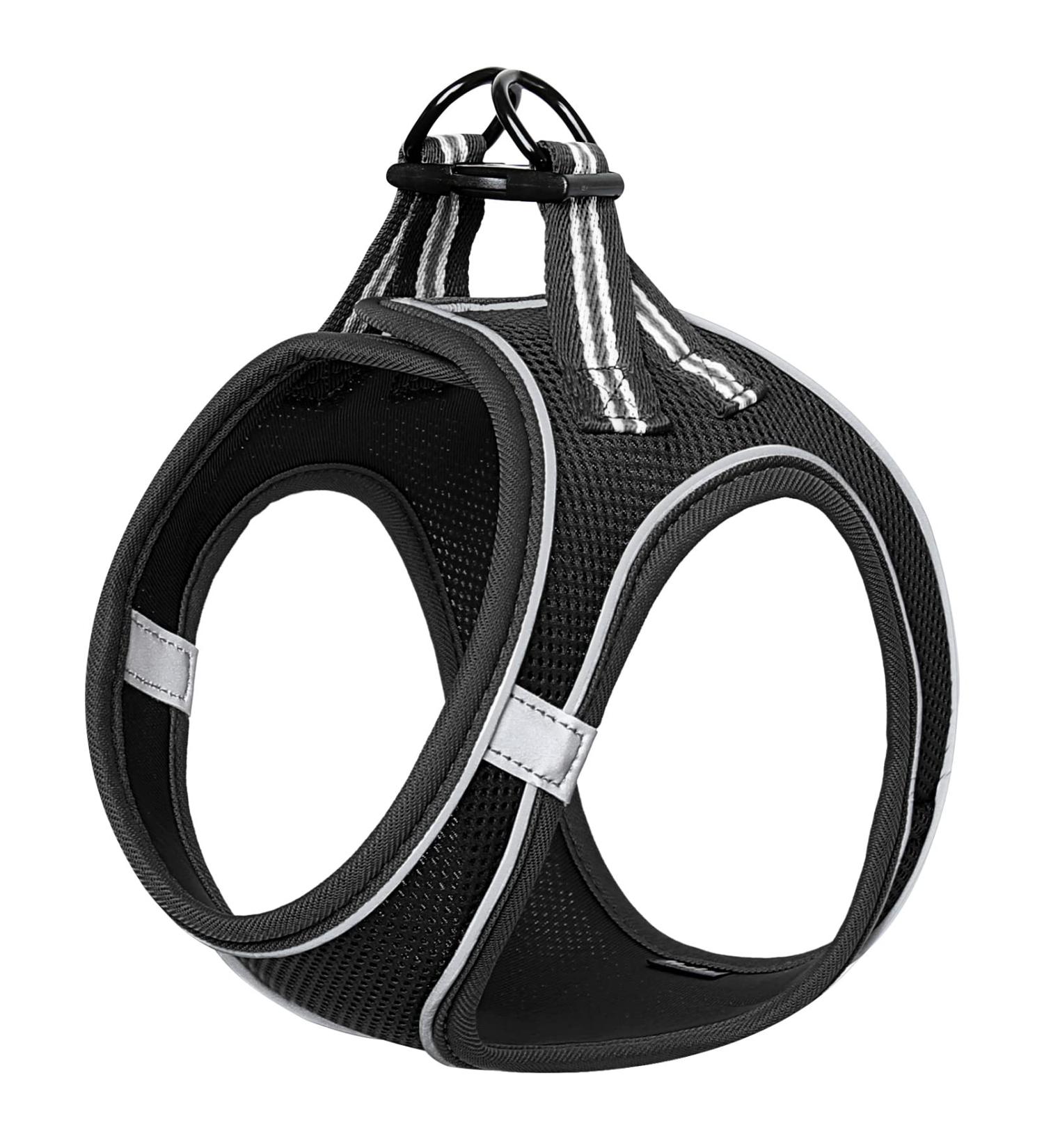 Buy Heele Air Mesh Adjustable Dog Harness & Soft Dishes Reflective XS Vest for Walking Running Training Safe Control for Small Dogs - Buy Online on GoSupps.com